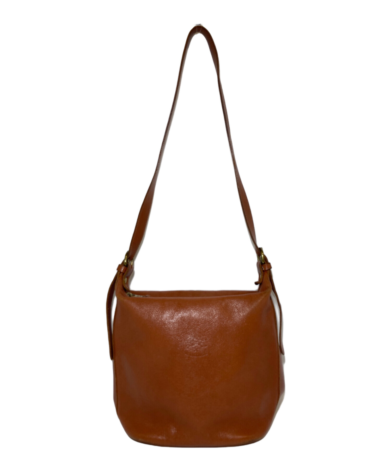 レア 美品 IL BISONTE ショルダーバッグ 本革 ブラウン 斜め掛け 中古・古着通販】IL BISONTE (イル ビゾンテ) ショルダーバッグ