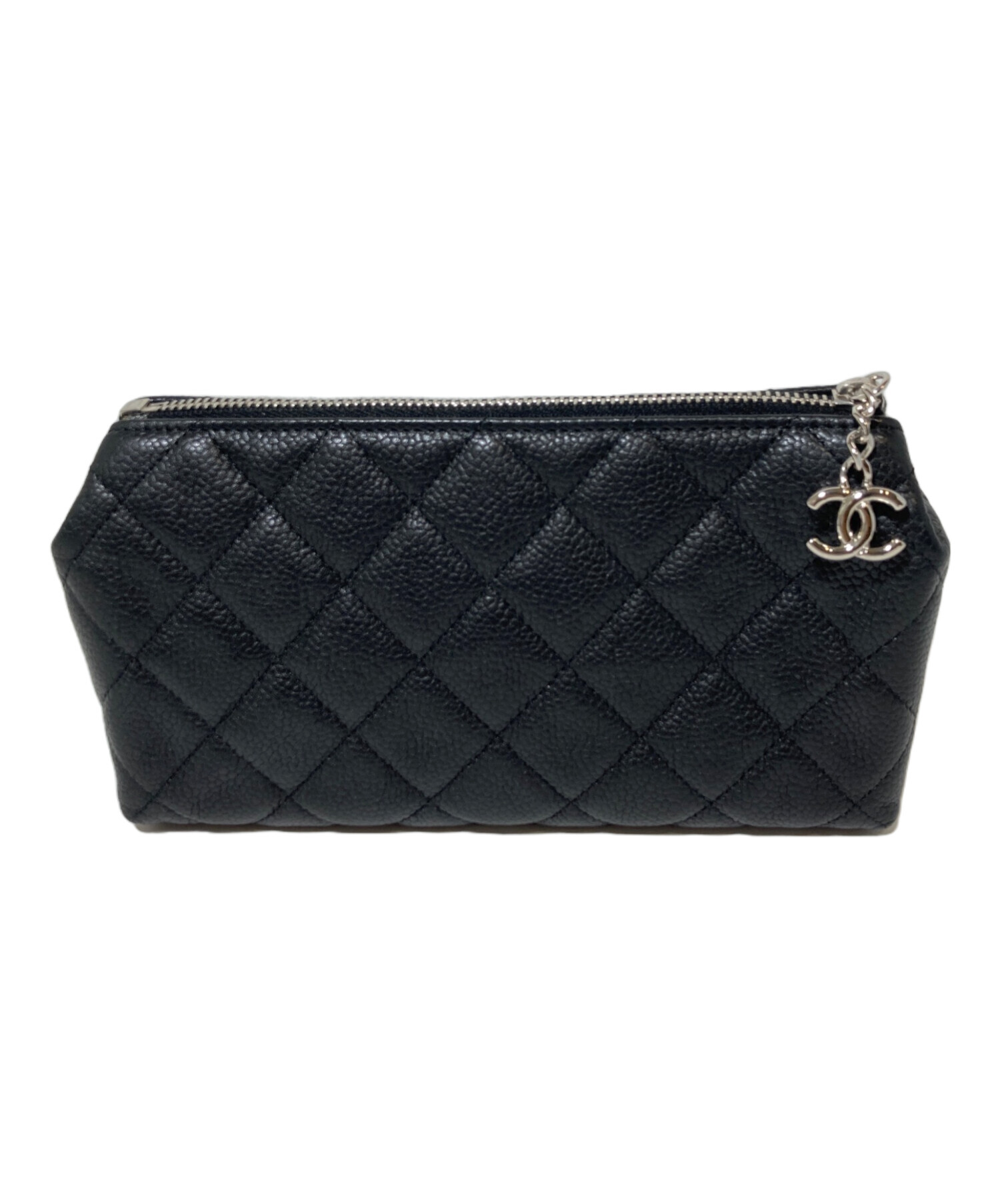 中古・古着通販】CHANEL (シャネル) キャビアスキンマトラッセポーチ