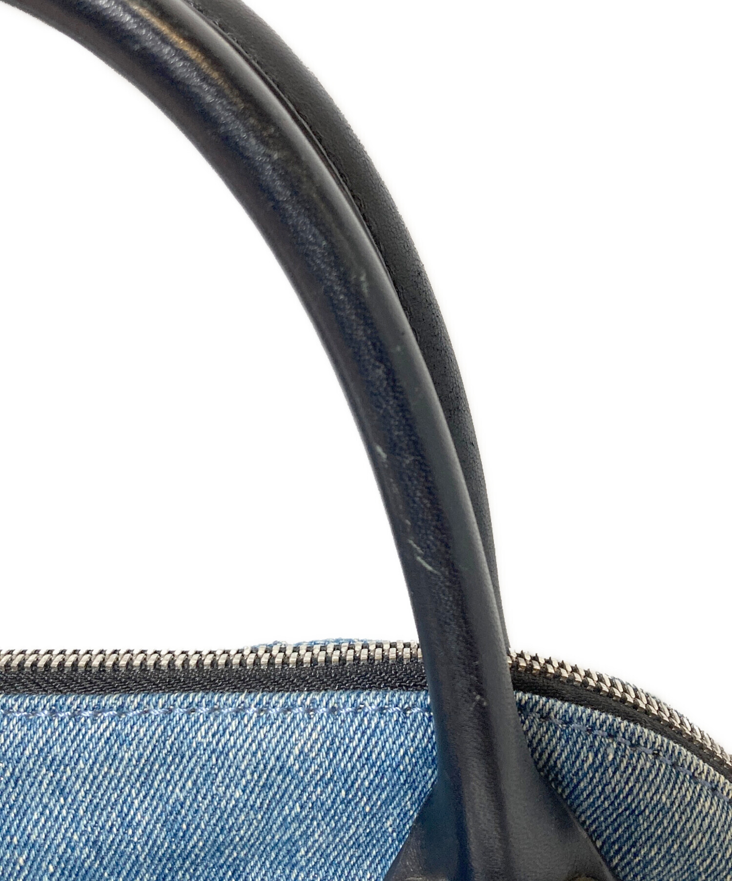 DIESEL デニムボストンバッグ 2way インディゴ y2k 00s 90s DIESEL ディーゼル☆デニム×レザー トートバッグ ミニボストン Y2K