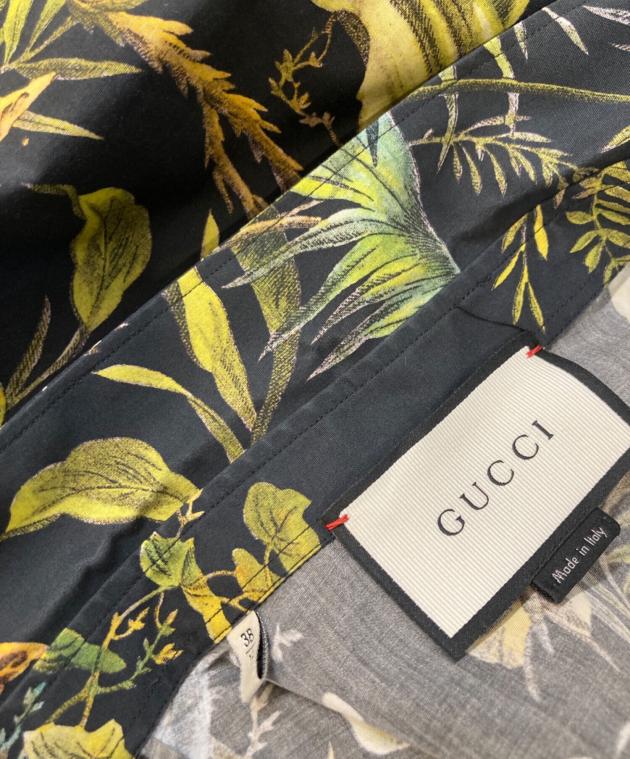 中古・古着通販】GUCCI (グッチ) フローラル 花柄 シャツ グリーン