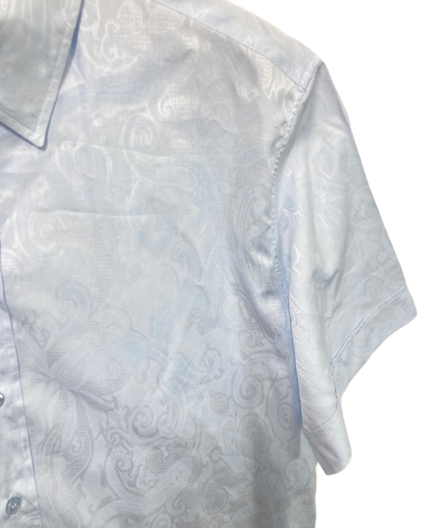 中古・古着通販】ETRO (エトロ) ペイズリーシャツ ブルー サイズ:41 