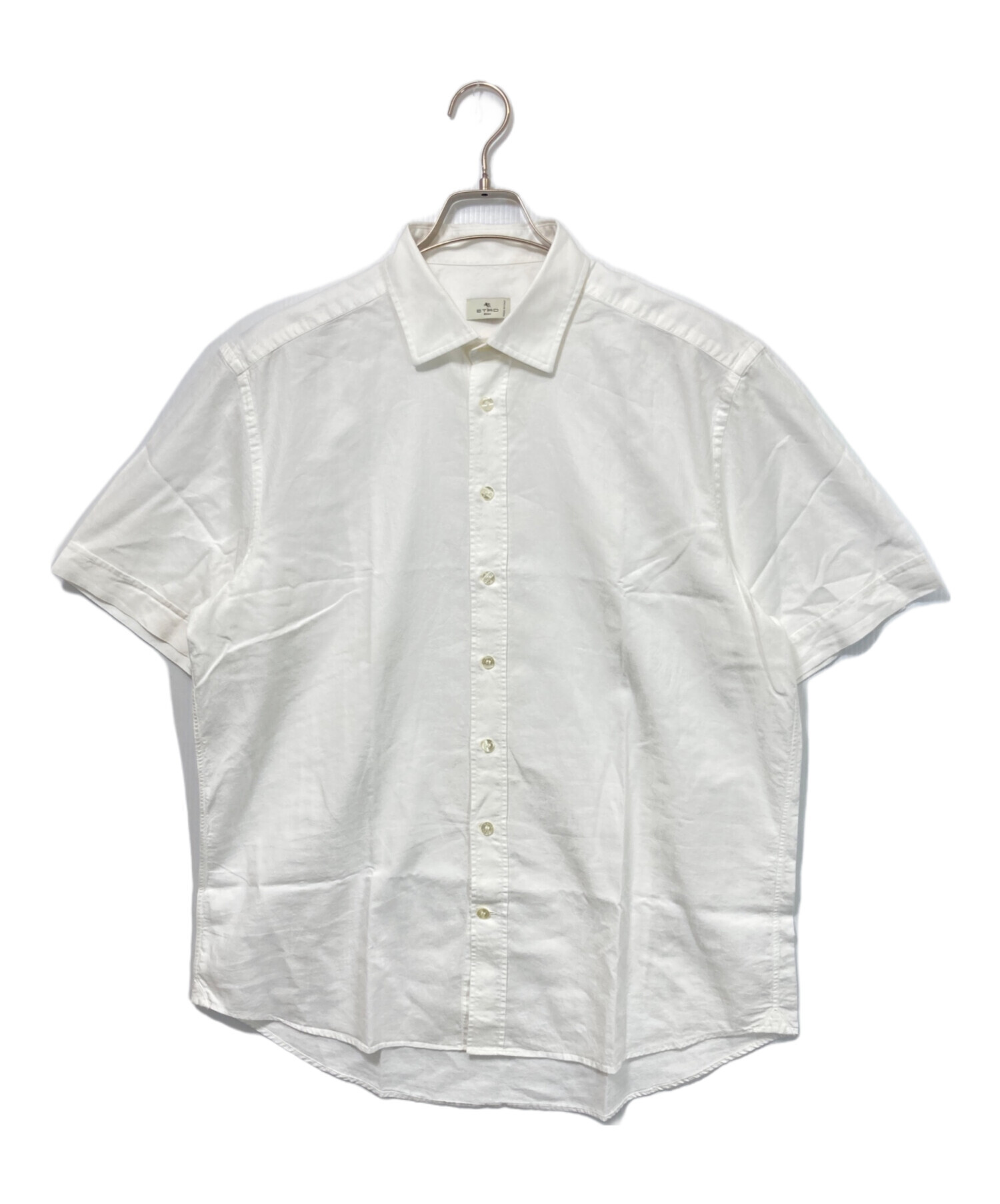 中古・古着通販】ETRO (エトロ) 半袖シャツ ホワイト サイズ:43 