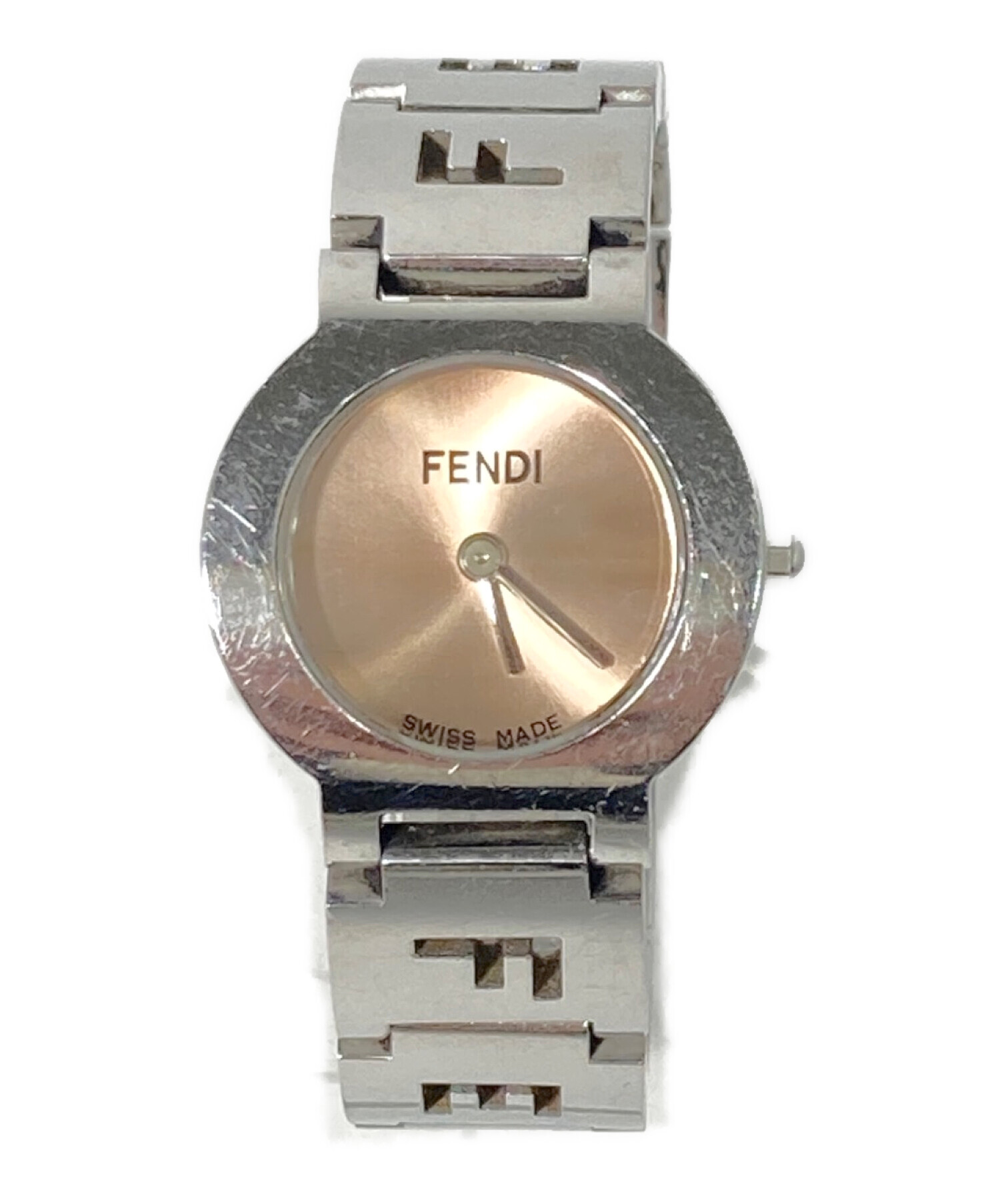 稼働 FENDI 腕時計 3050L ロゴベルト バングル ピンク 外箱 922 中古・古着通販】FENDI (フェンディ) 腕時計 ピンク｜ブランド・古着