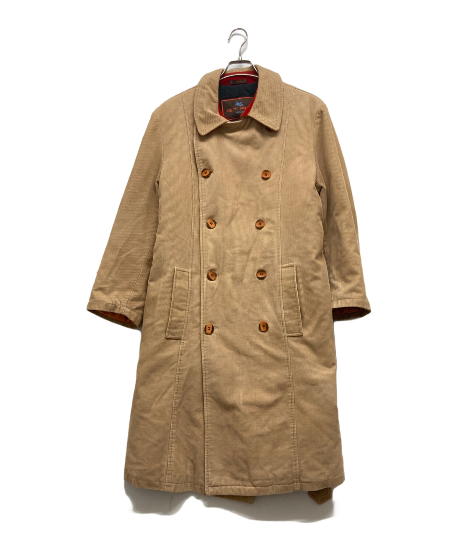 中古・古着通販】ETRO (エトロ) コーデュロイコート ブラウン サイズ:M