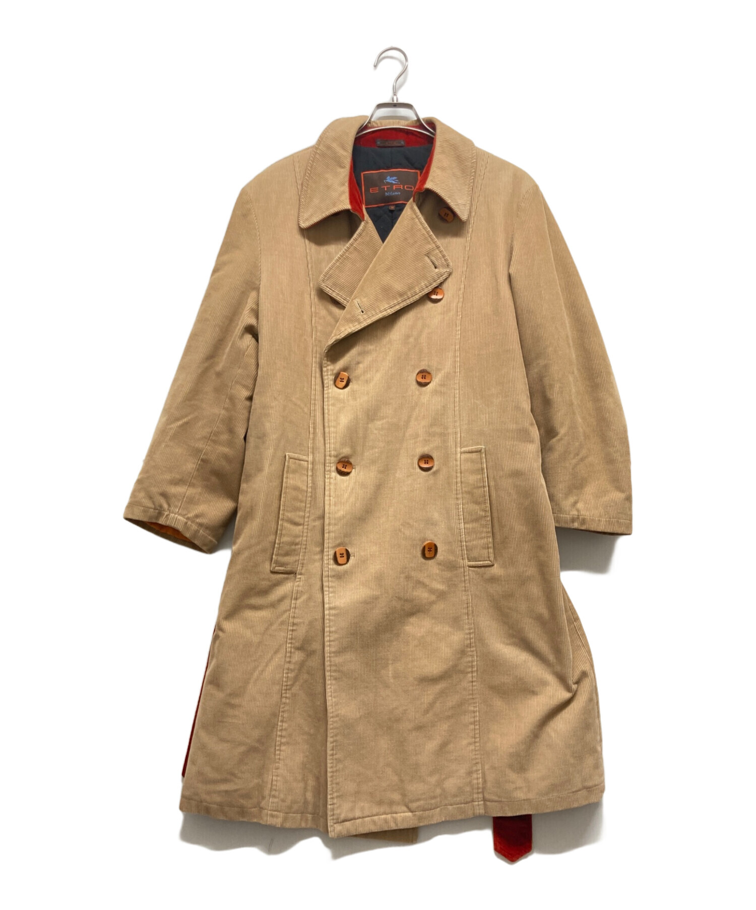 中古・古着通販】ETRO (エトロ) コーデュロイコート ブラウン 中古・古着通販】ETRO (エトロ) コーデュロイコート ブラウン