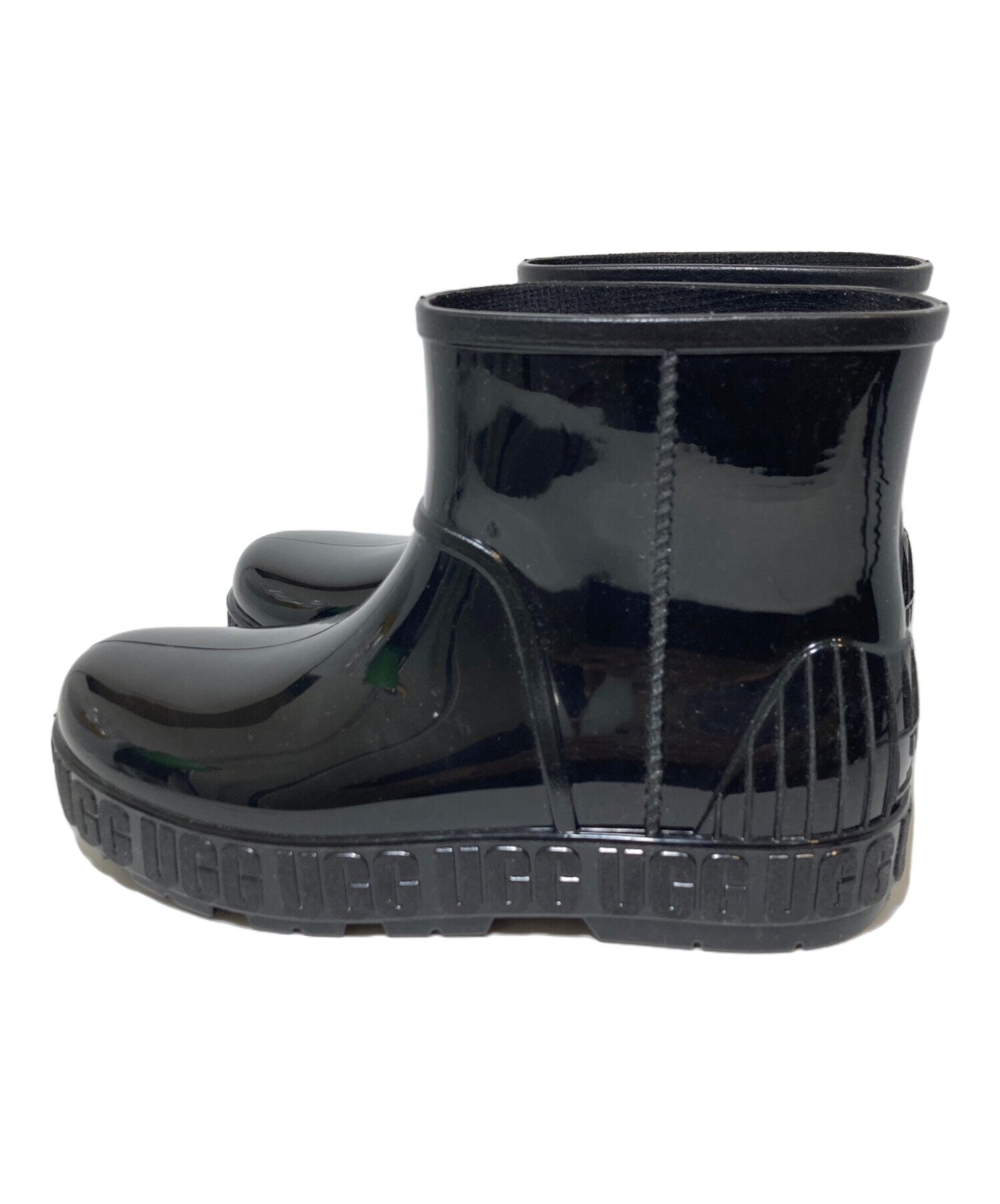 【新品未使用】UGG レインブーツ 25cm 中古・古着通販】UGG (アグ) レインブーツ ブラック サイズ:8