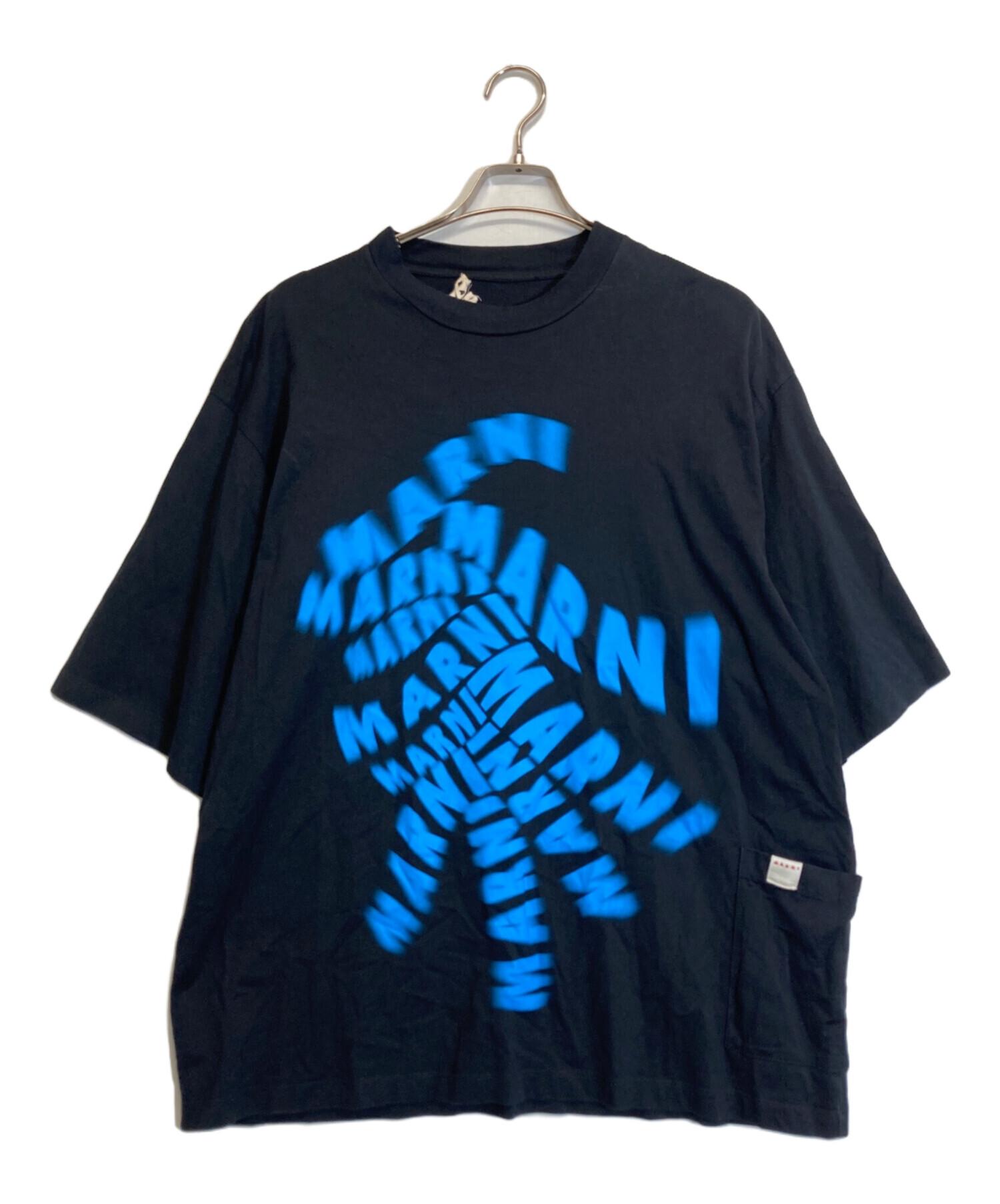 中古・古着通販】MARNI (マルニ) ディストールドスピンロゴプリントT 