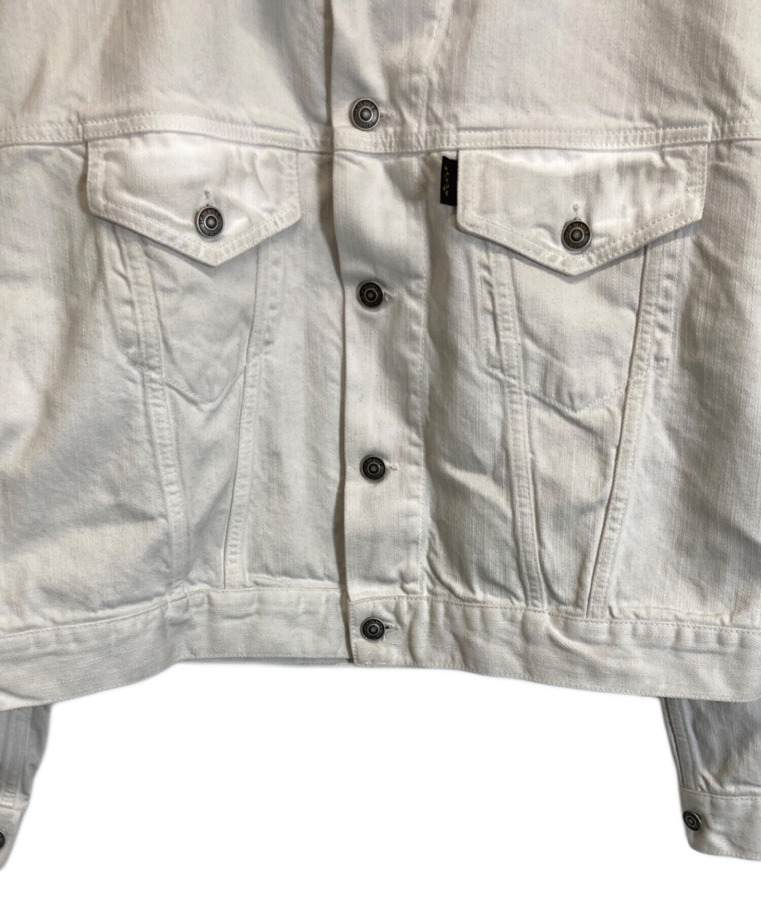 中古・古着通販】HAIKURE (ハイクル) デニムジャケット ホワイト 