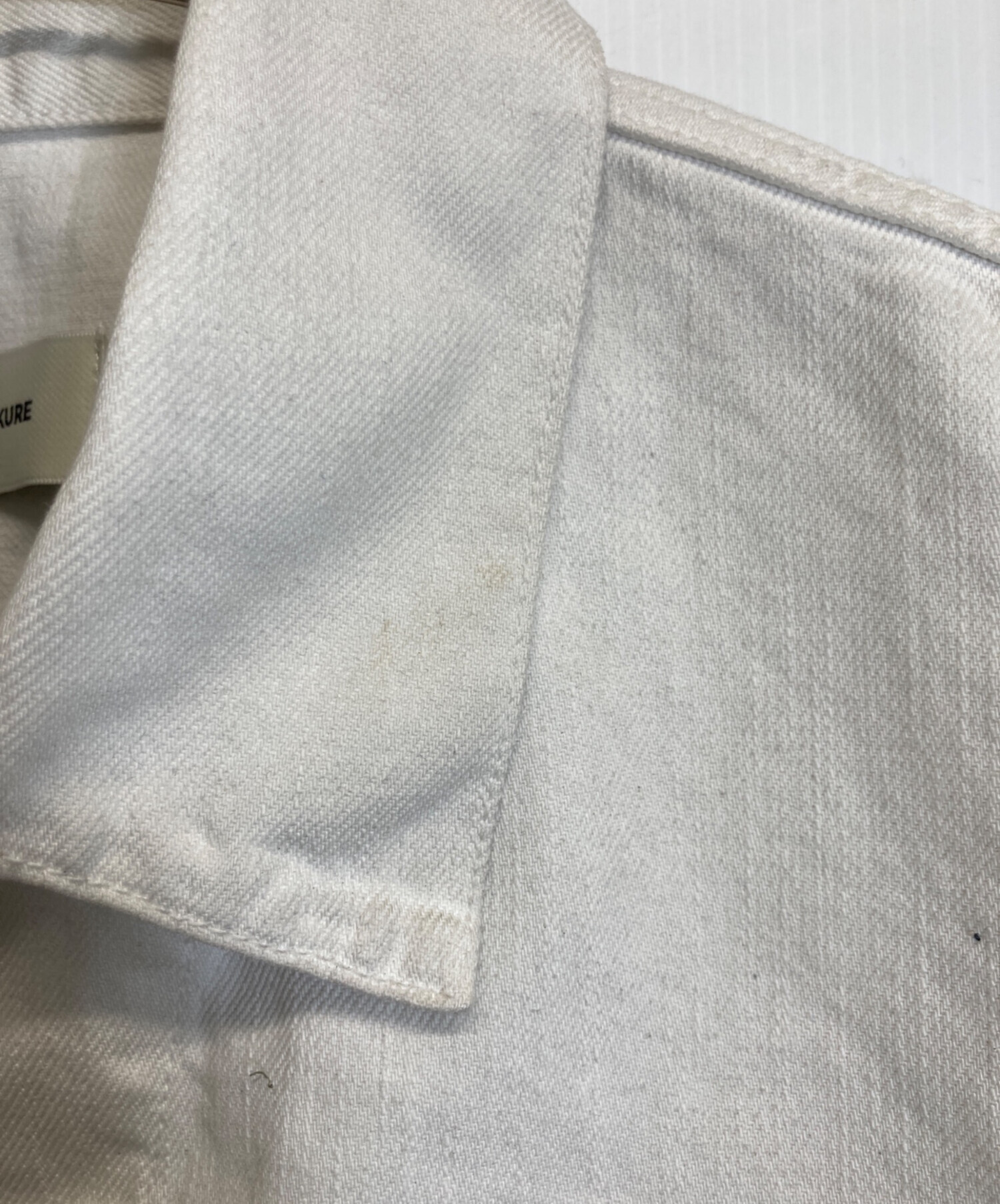 中古・古着通販】HAIKURE (ハイクル) デニムジャケット ホワイト 