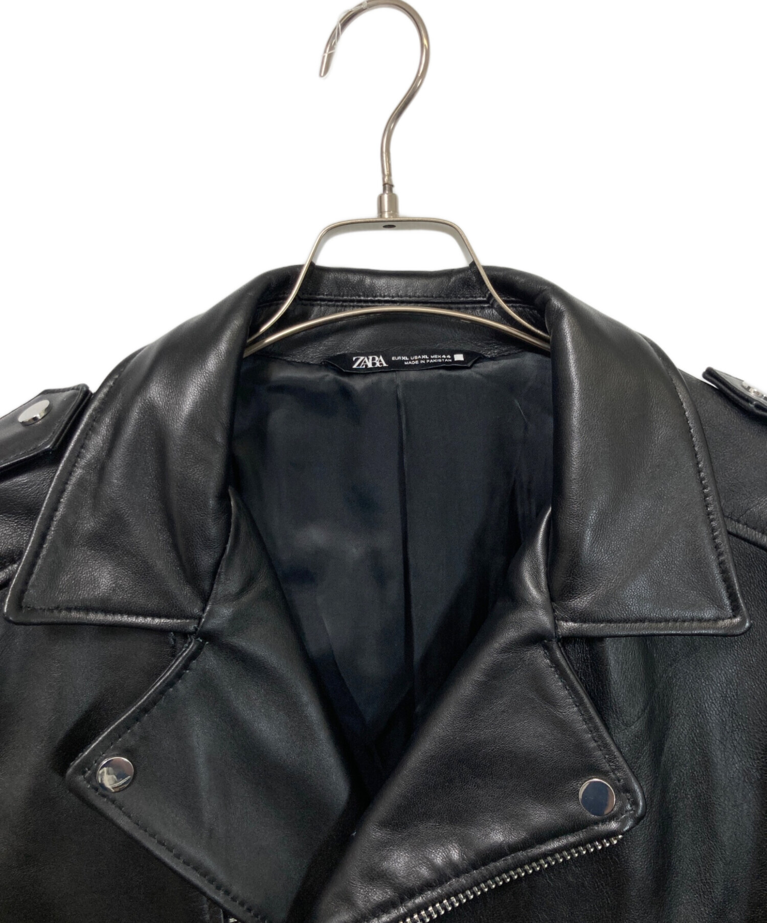 中古・古着通販】ZARA (ザラ) ラムレザーライダースジャケット