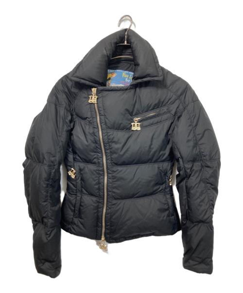 美品 DSQUARED2 ダウンジャケット ブラック 超ビッグタグブランドロゴ 美品 DSQUARED2 ダウンジャケット ブラック 超ビッグタグブランドロゴ