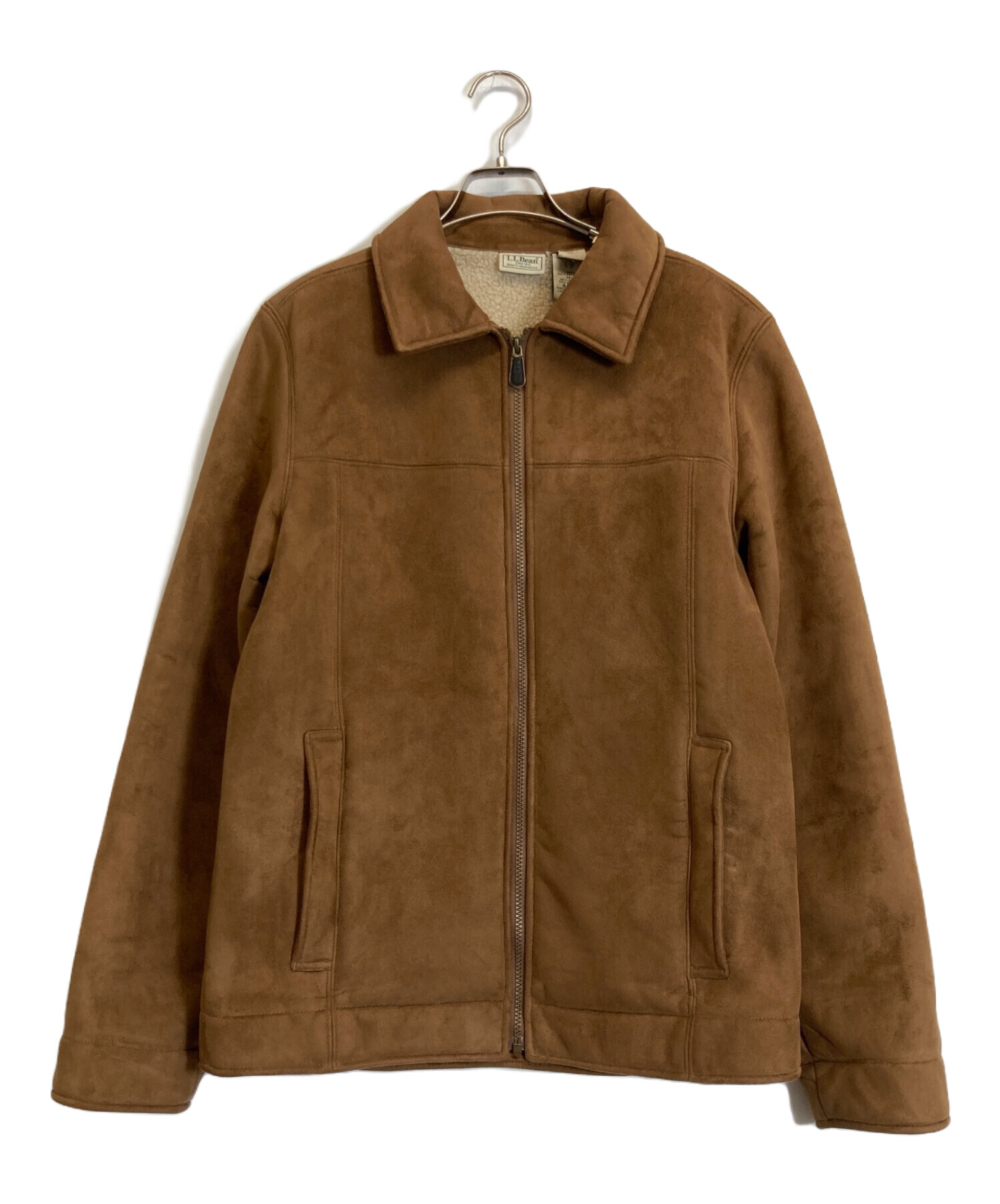 LLBean　エルエルビーン　ムートン　ジャケット　キャメル　M 中古・古着通販】L.L.Bean (エルエルビーン) フェイクムートン