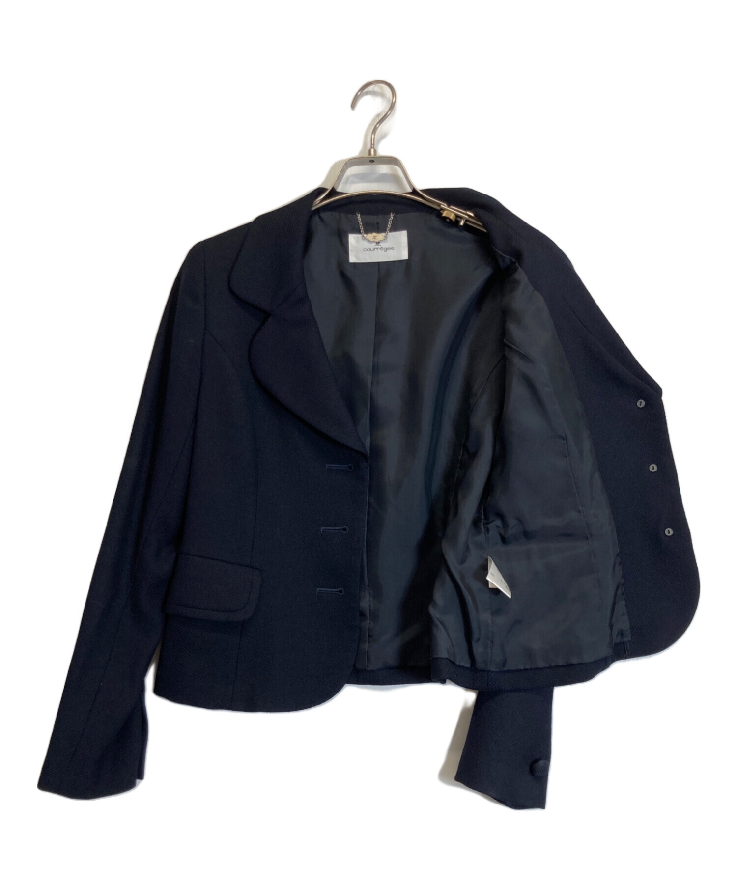 週末値下げ →クレージュ　セレモニースーツ（ジャケット、スカート） 中古・古着通販】courreges (クレージュ) セレモニースーツ