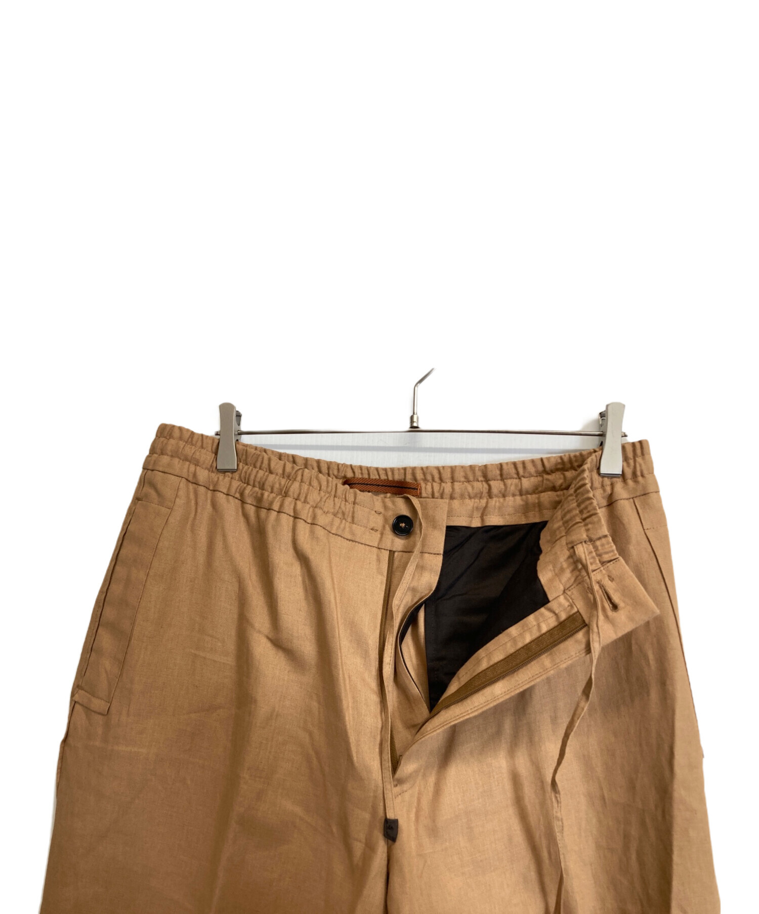 中古・古着通販】ZEGNA (ゼニア) リネンイージーパンツ ベージュ