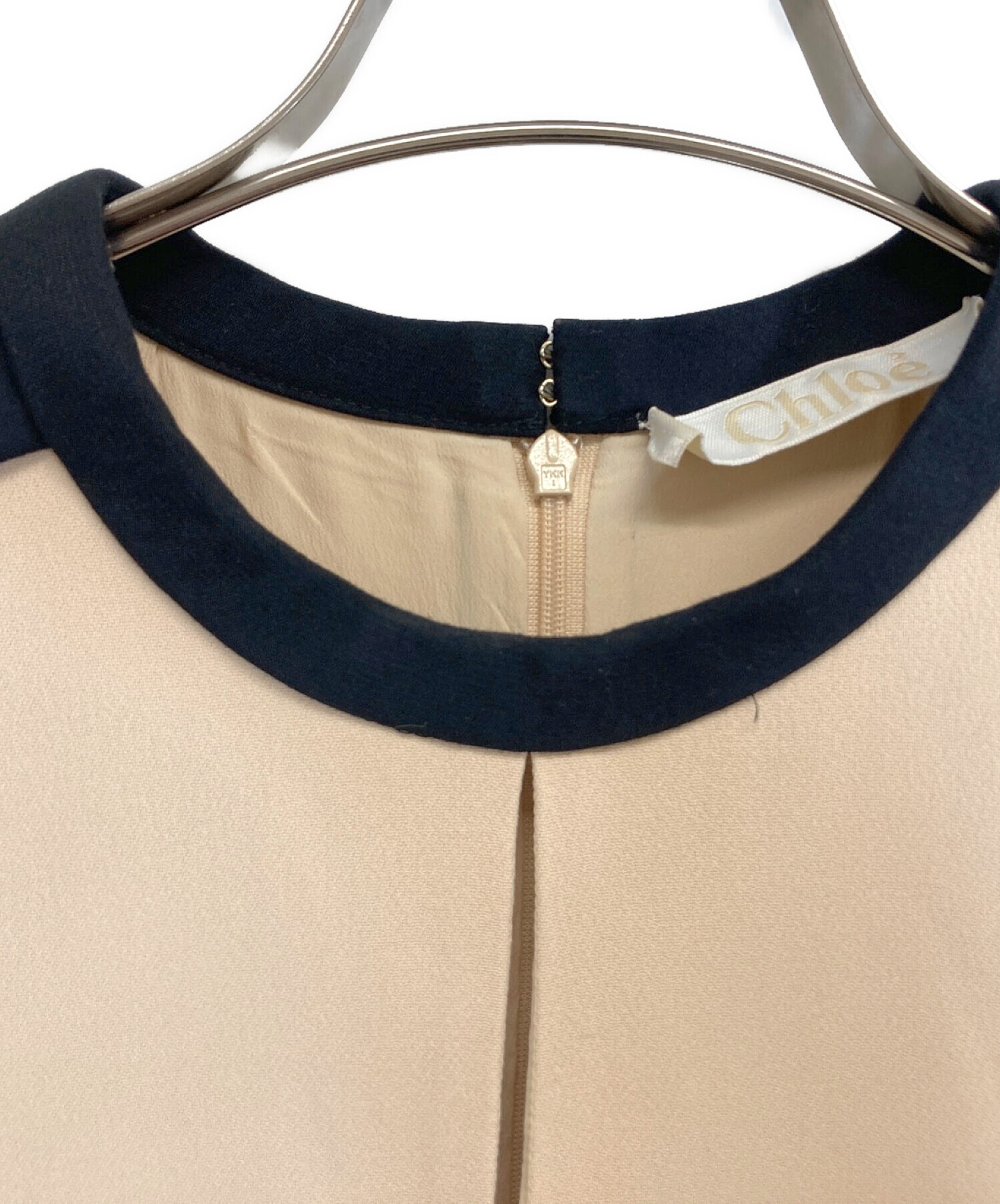 中古・古着通販】Chloe (クロエ) ノースリーブワンピース ベージュ