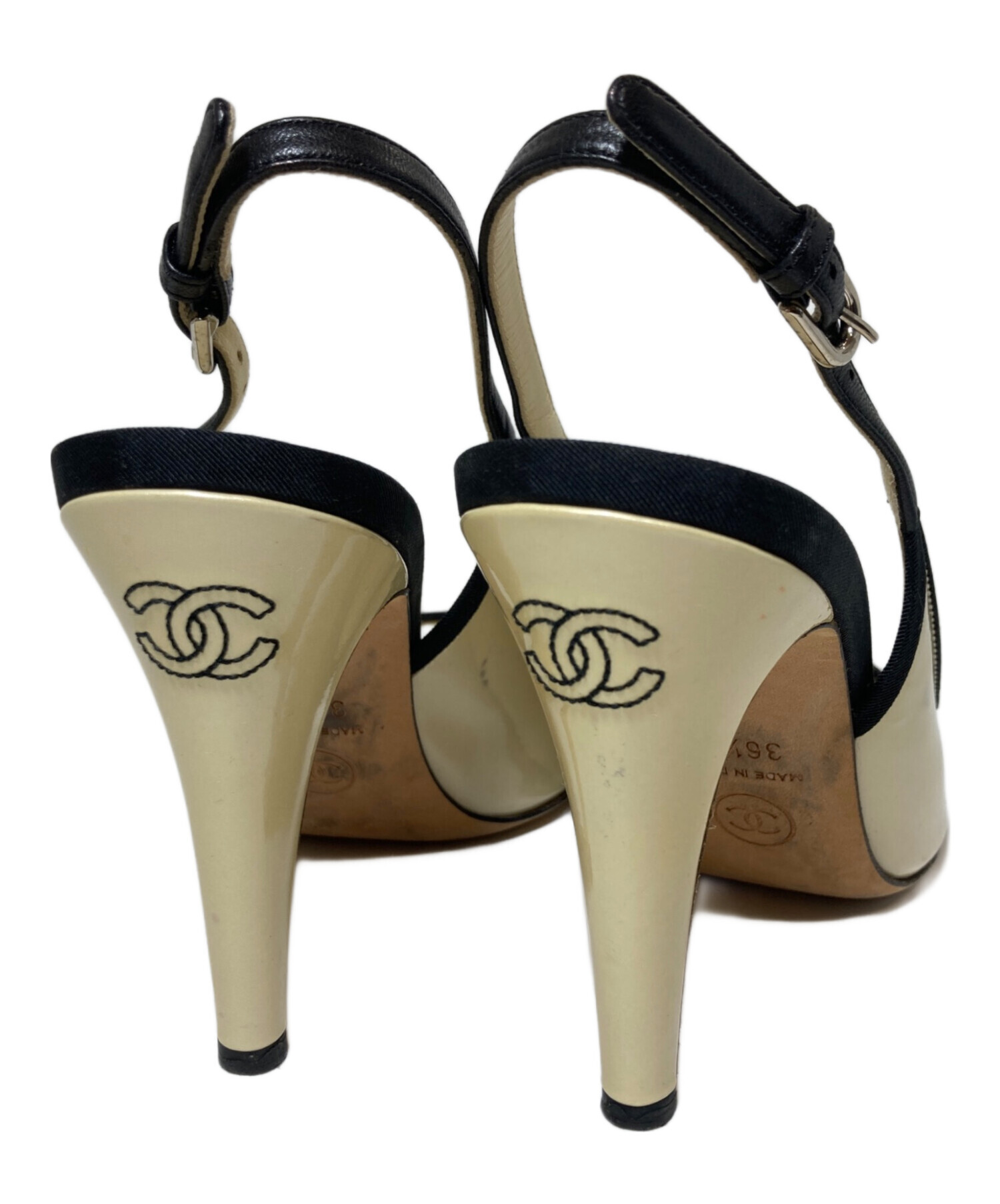 中古・古着通販】CHANEL (シャネル) ハイヒールオープントゥサンダル 