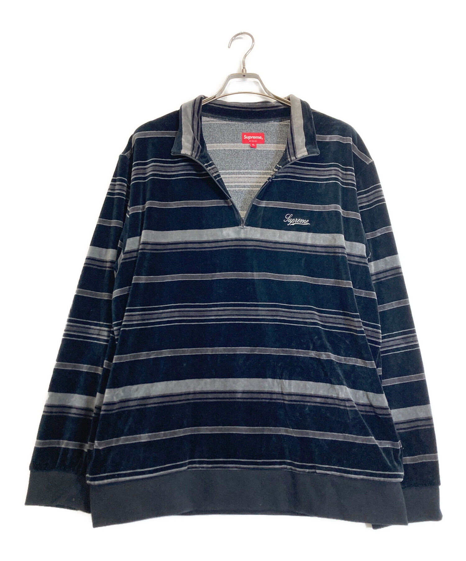 中古・古着通販】Supreme (シュプリーム) ベロアハーフジッププル