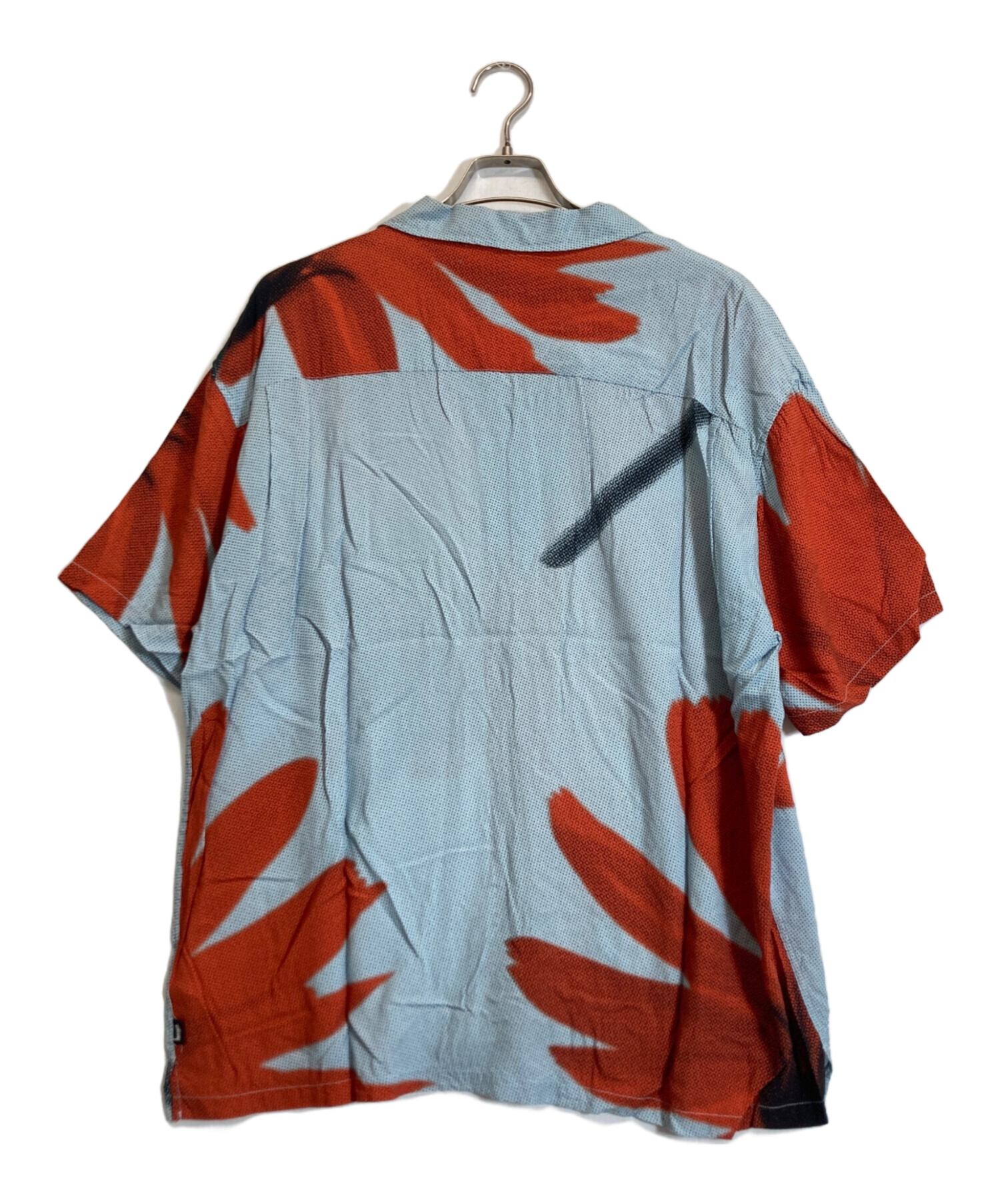 中古・古着通販】stussy (ステューシー) Halftone Flower Shirt ブルー