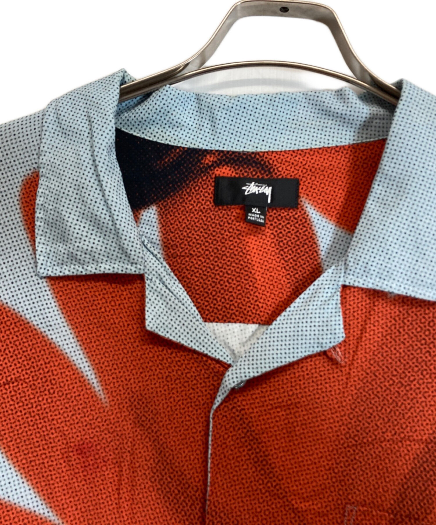 中古・古着通販】stussy (ステューシー) Halftone Flower Shirt ブルー