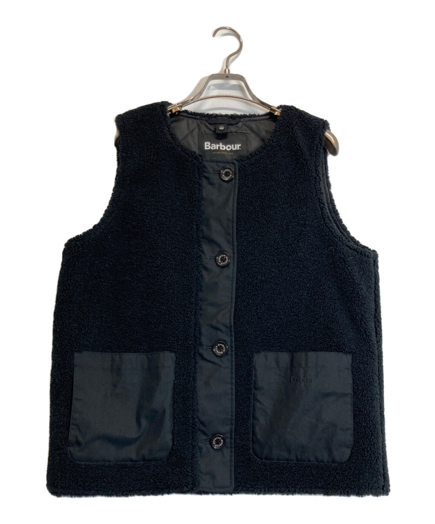 バブアー　ベスト 中古・古着通販】Barbour (バブアー) ベスト ブラック サイズ:12