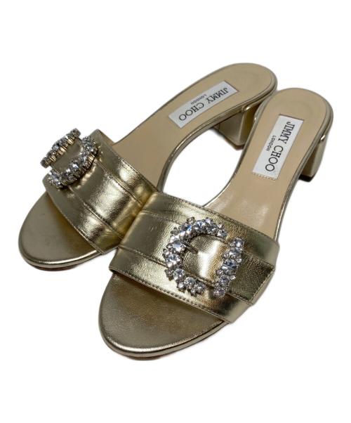 ジミーチュウ Jimmy Choo ☆厚底☆ サンダル シャンパンベージュ JIMMY