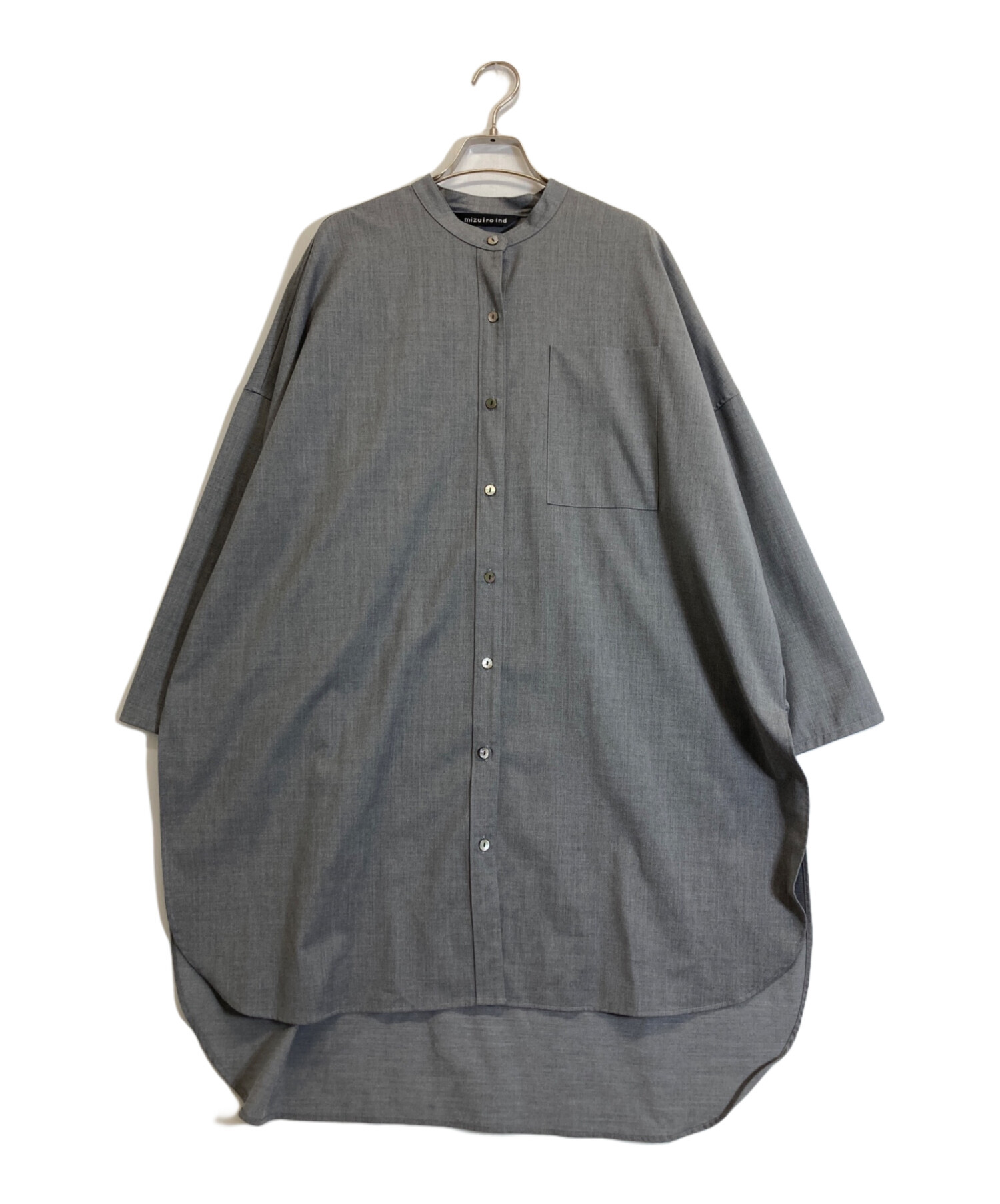 中古・古着通販】mizuiro-ind (ミズイロインド) シャツワンピース 