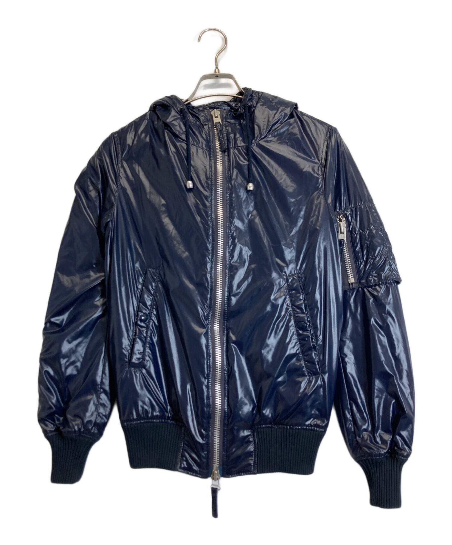 【美品✨カッコイイ】デュベティカ✖️AKM光沢✨ダウン ✨ AKM×DUVETICA Light Down Riders Jacket ダウン ライダース デュベチカ