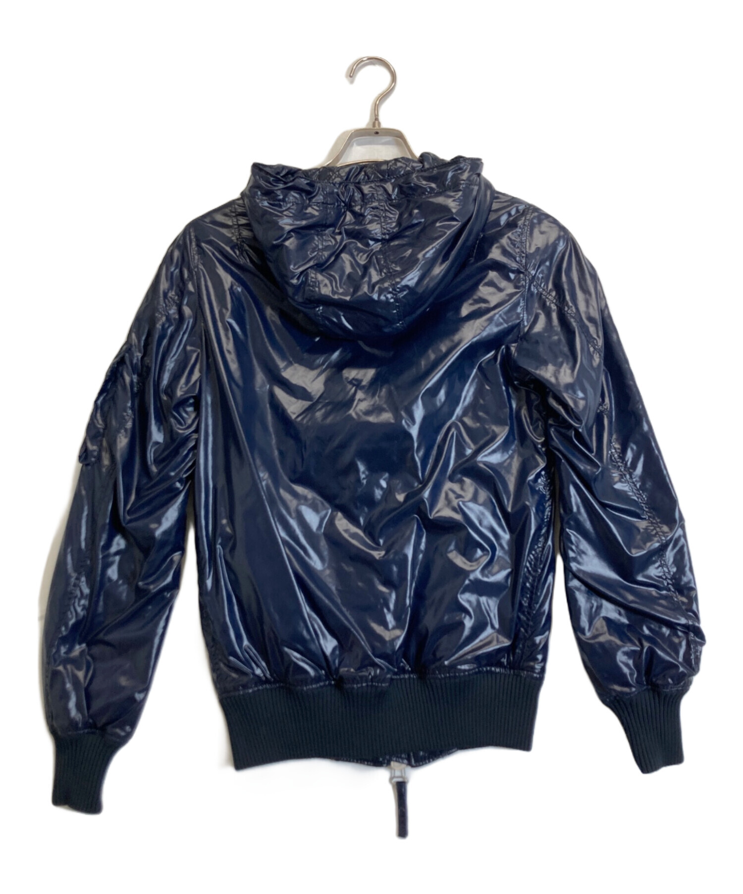 AKM」 ダウンジャケット M ネイビー メンズ AKM M-65 HOODED DOWN 