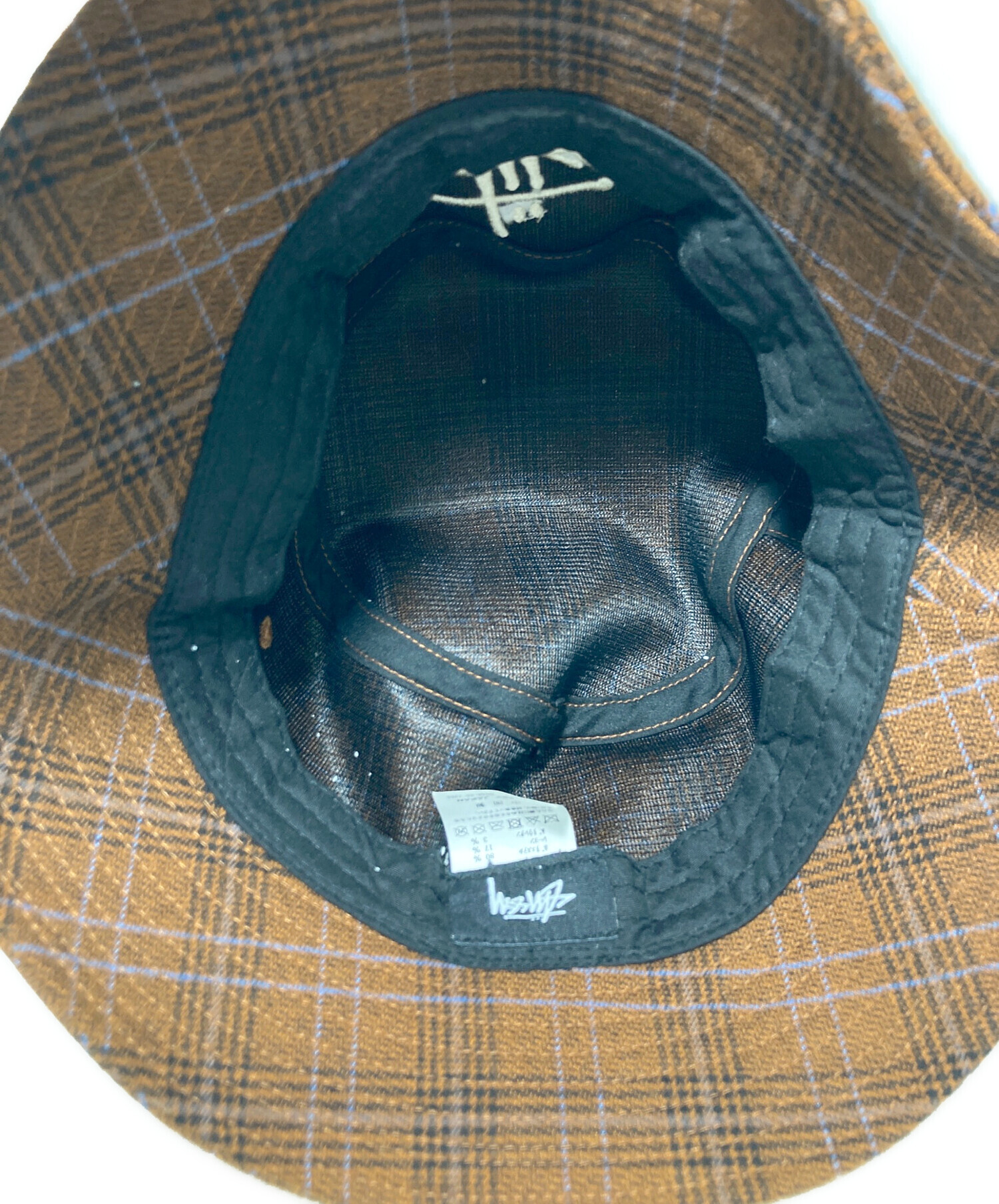 中古・古着通販】stussy (ステューシー) チェックハット ブラウン