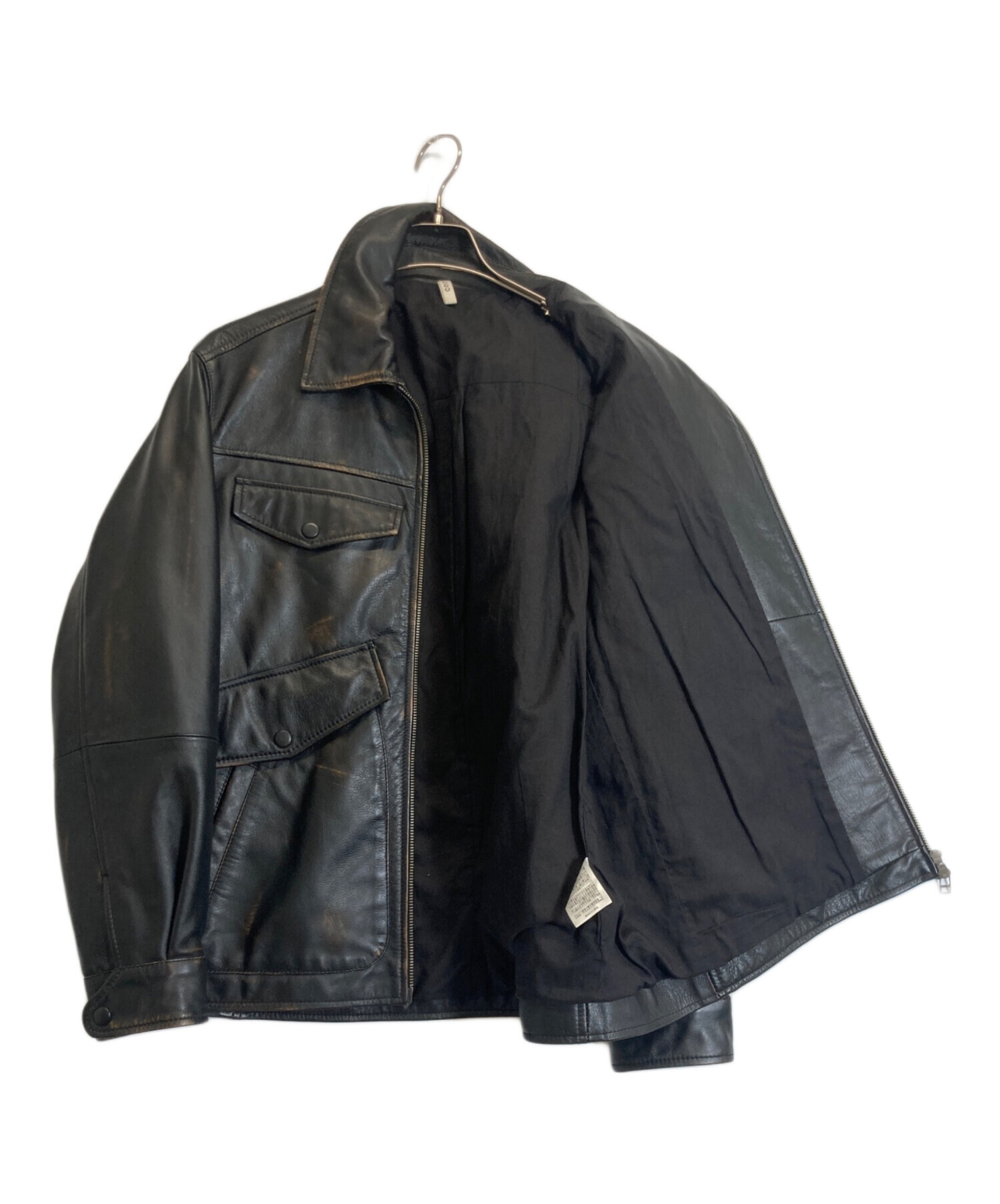 中古・古着通販】ccu (シーシーユー) WILL ZIP JACKET ブラック サイズ