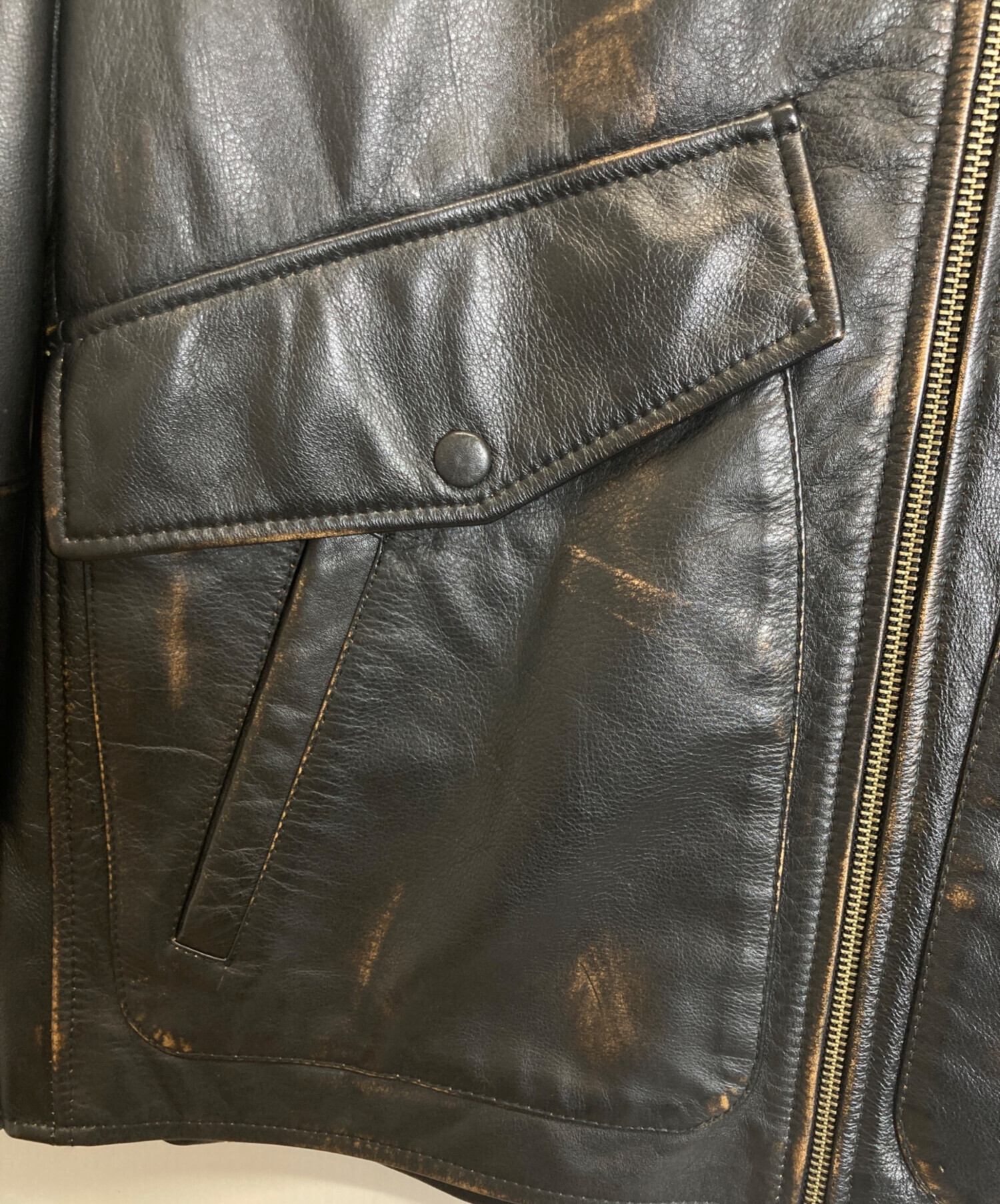 定価9万　CCU レザー　WILL ZIP JACKET 中古・古着通販】ccu (シーシーユー) WILL ZIP JACKET ブラック サイズ