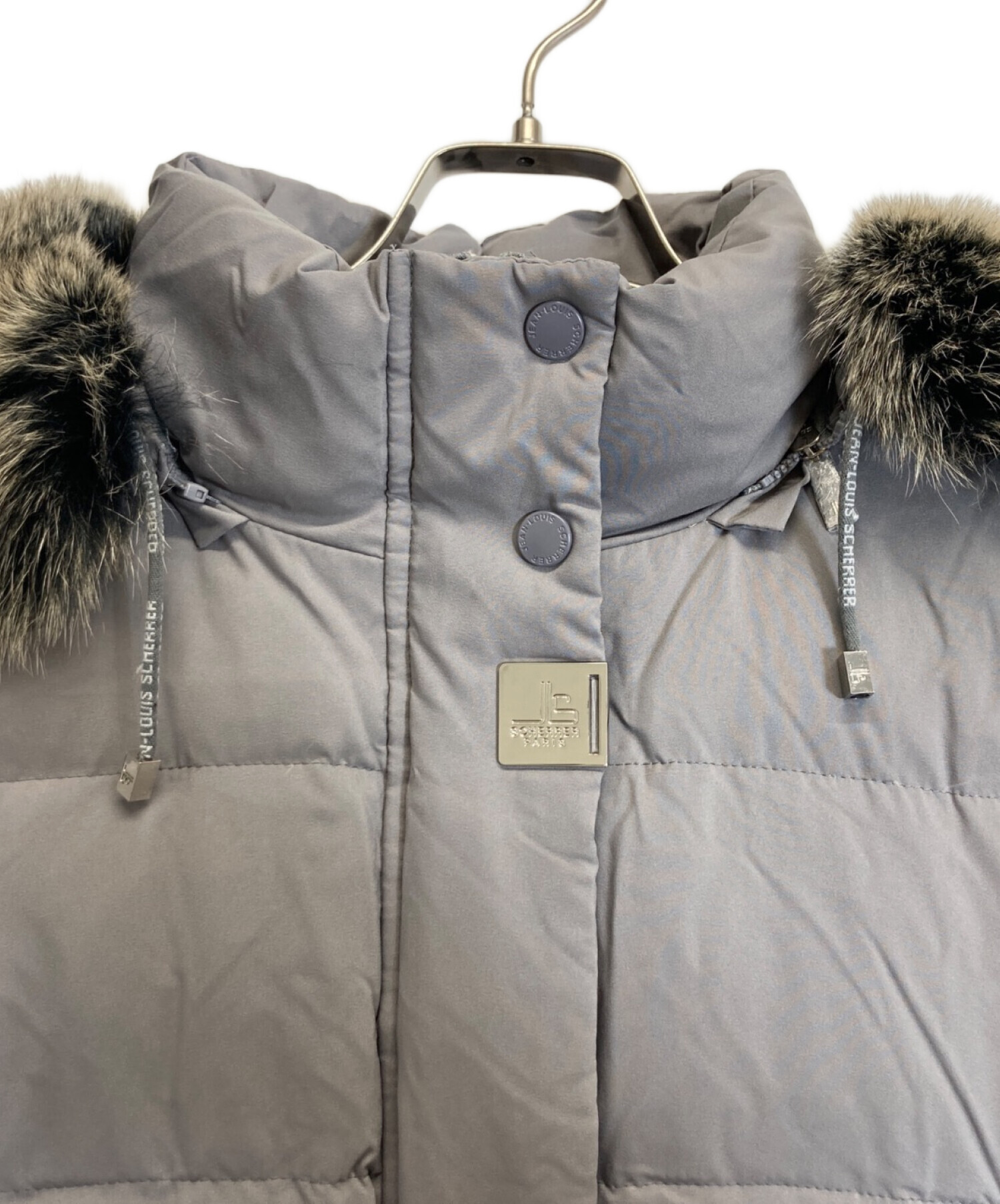 JEAN LOUIS SCHERRER ダウンコート ロング フォックスファー 中古・古着通販】JEAN LOUIS SCHERRER (ジャンルイ シェレル) ダウン