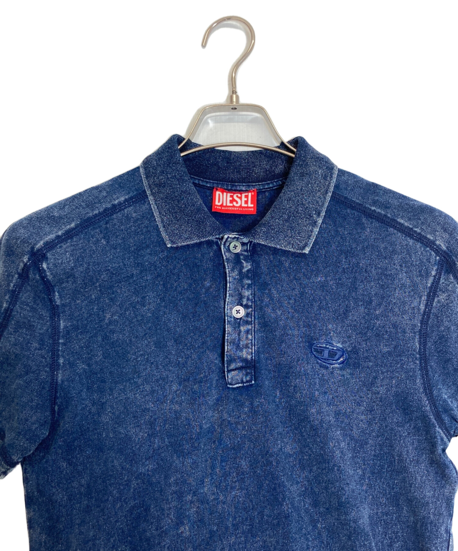 中古・古着通販】DIESEL (ディーゼル) ポロシャツ インディゴ サイズ