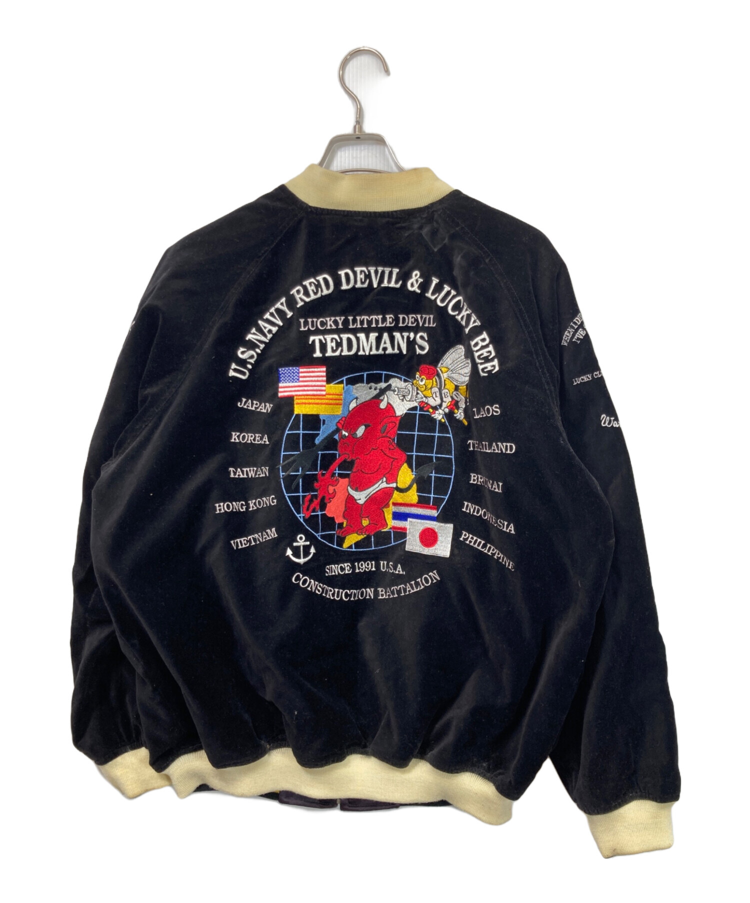 Ted Company ナリマスドラゴンズ スカジャン XL ヴィンテージ品 TEDMAN（テッドマン） ドラゴンテッド 刺繍 リバーシブルスカジャン