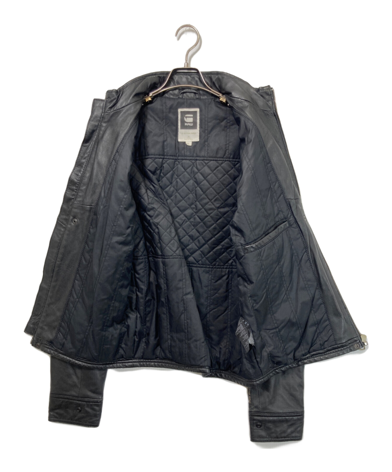 中古・古着通販】G-STAR RAW (ジースターロゥ) カウレザージャケット