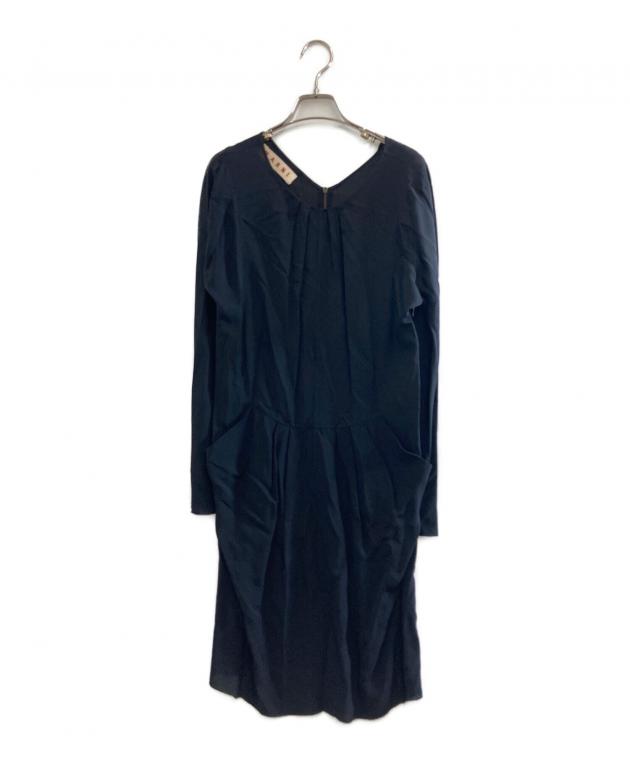 中古・古着通販】MARNI (マルニ) ワンピース ネイビー サイズ:M