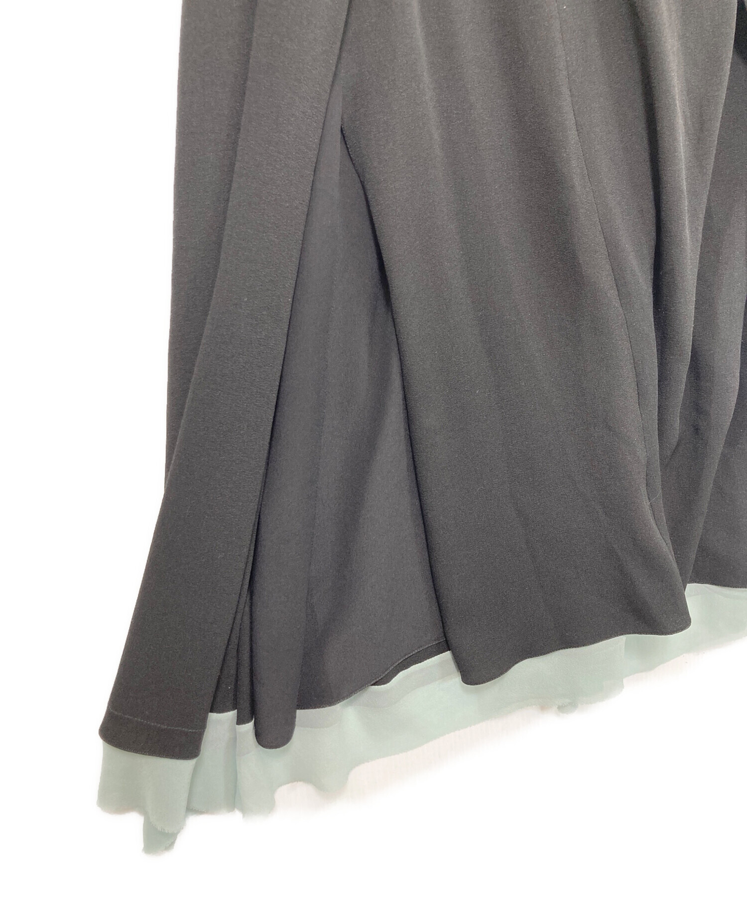 中古・古着通販】FENDI (フェンディ) シルクロングスカート ブラック