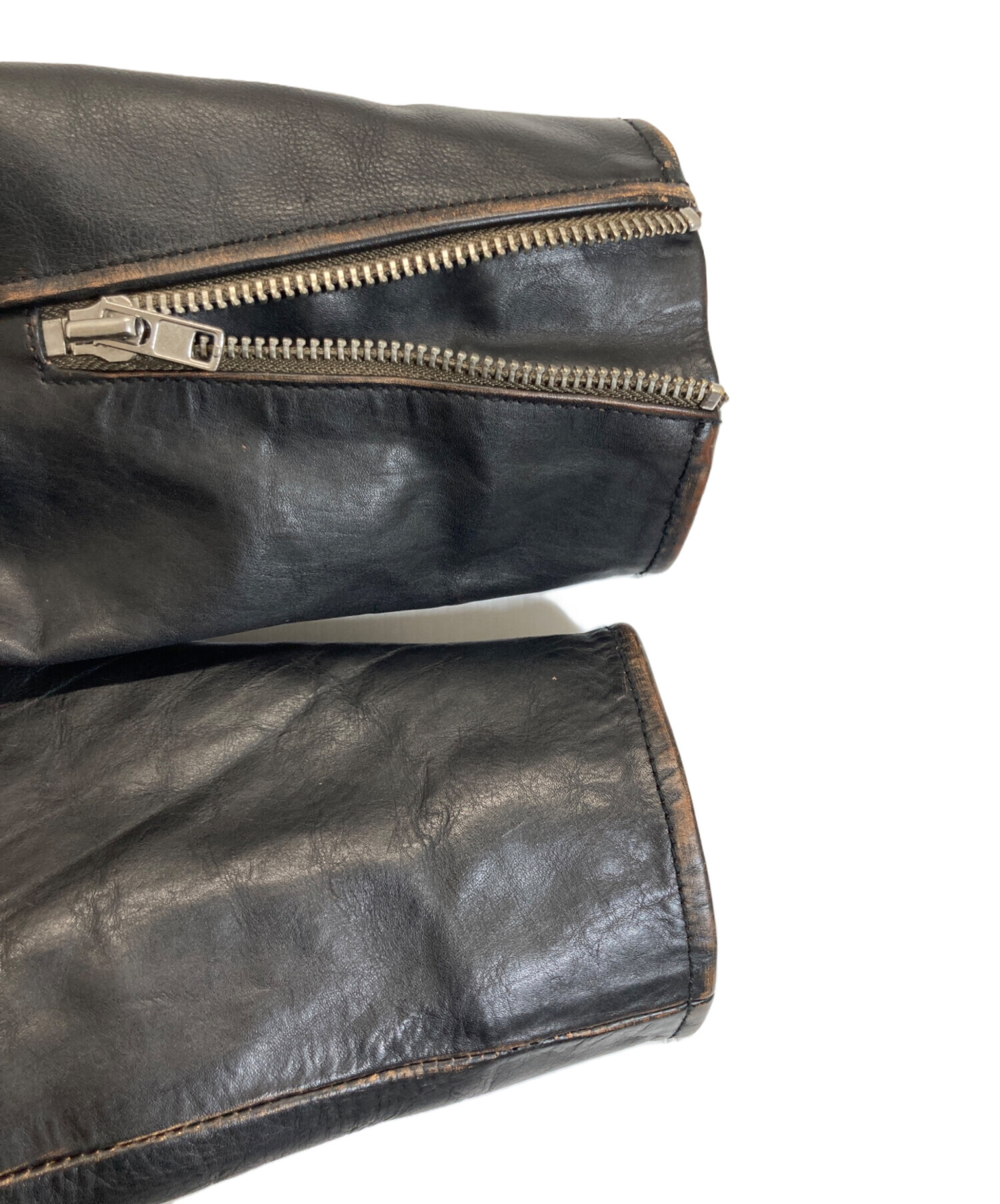 中古・古着通販】DIESEL (ディーゼル) カウレザーダブルライダース