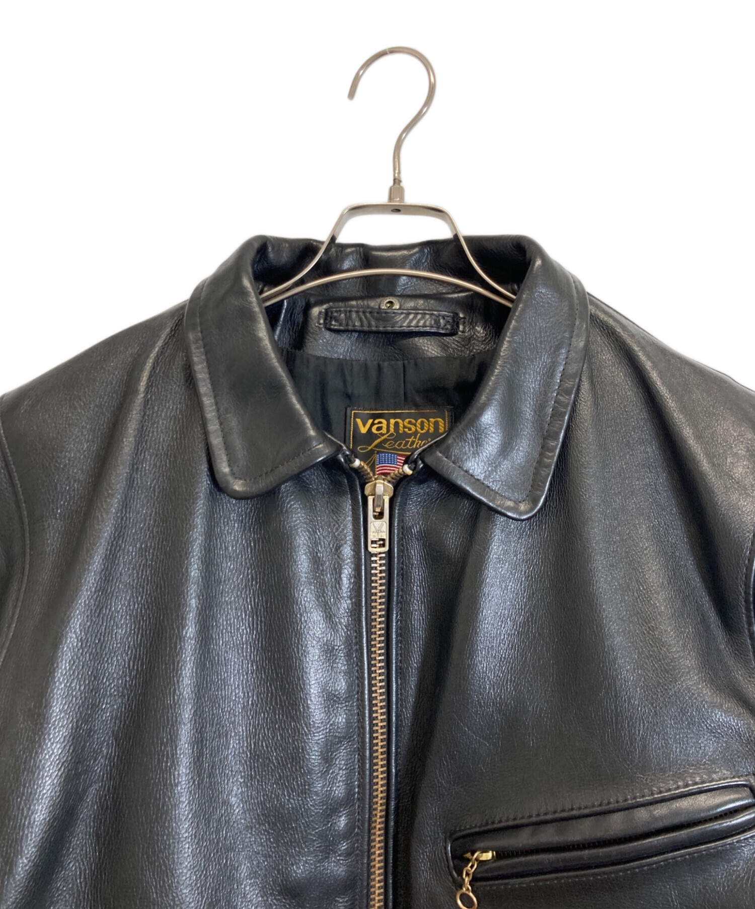 中古・古着通販】VANSON (バンソン) シングルライダースジャケット