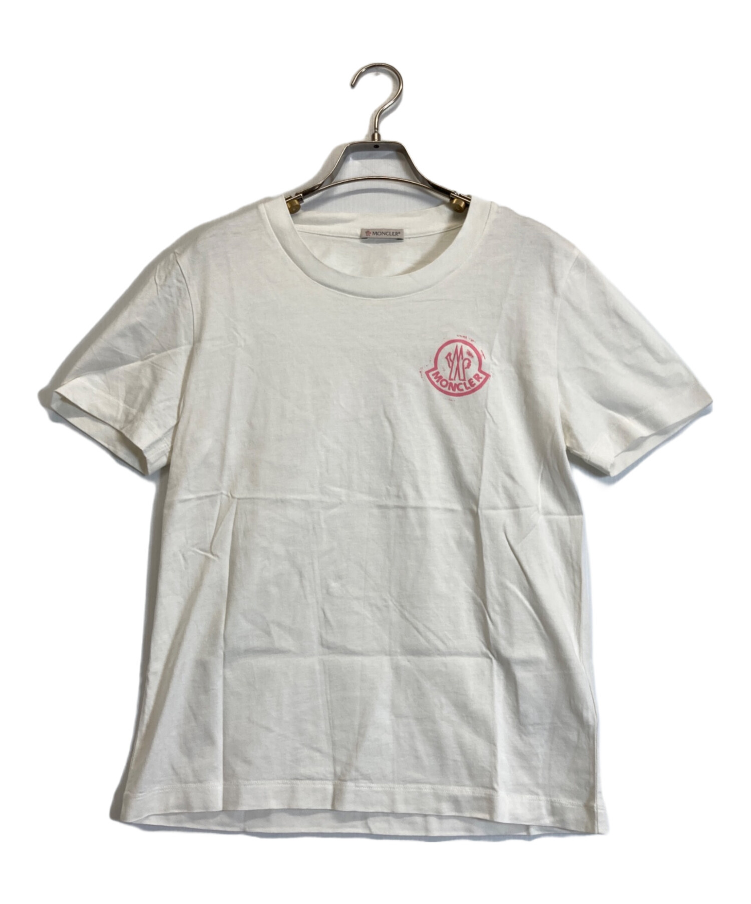 中古・古着通販】MONCLER (モンクレール) Tシャツ ホワイト サイズ:L