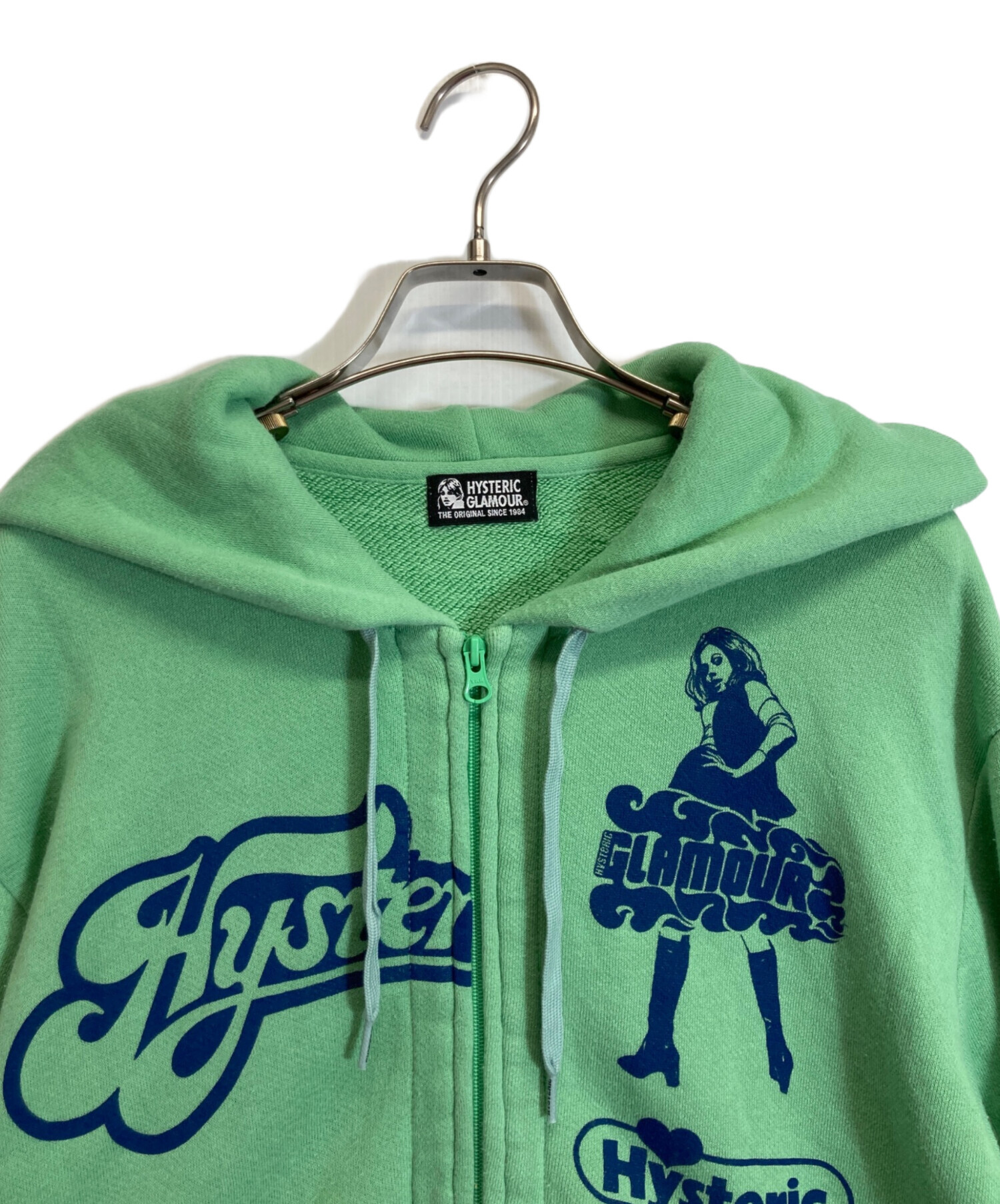新品HYSTERIC GLAMOUR パーカー GREEN サイズM 中古・古着通販】Hysteric Glamour (ヒステリックグラマー) ジップ