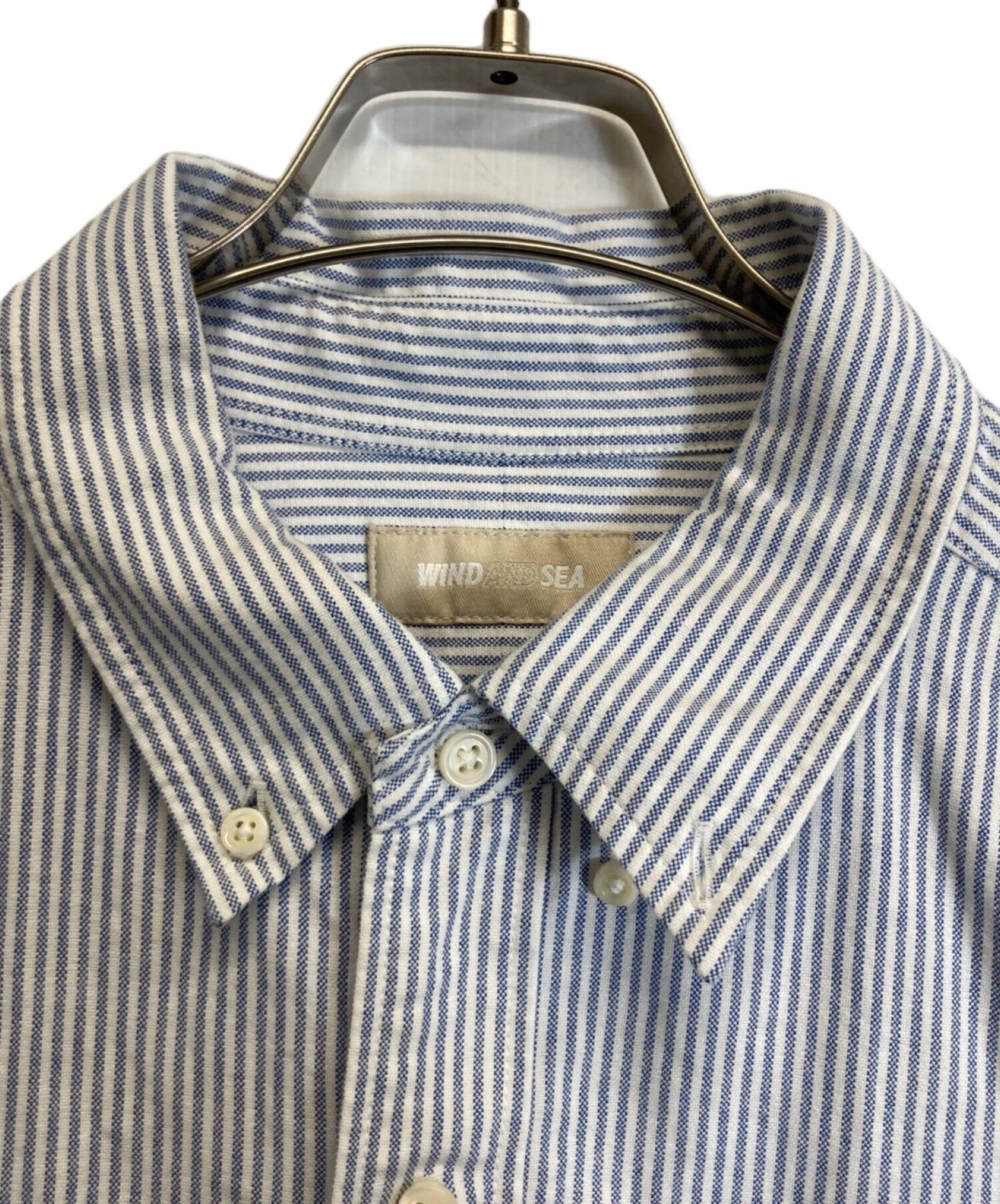 ウィンダンシーWind and Sea ストライプシャツXL ウィンダンシーWind and Sea ストライプシャツXL