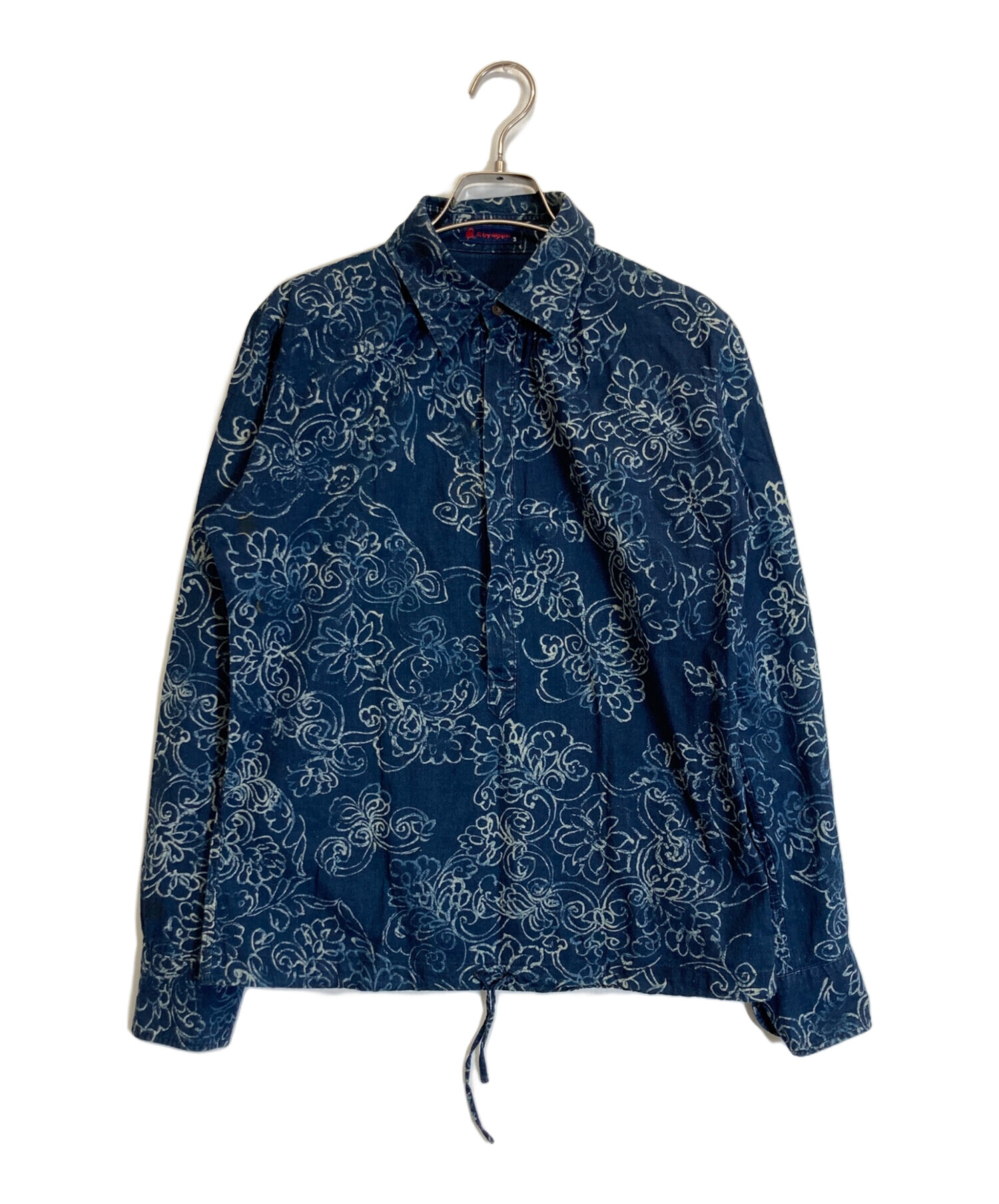 中古・古着通販】45rpm (45アールピーエム) インディゴ染め総柄