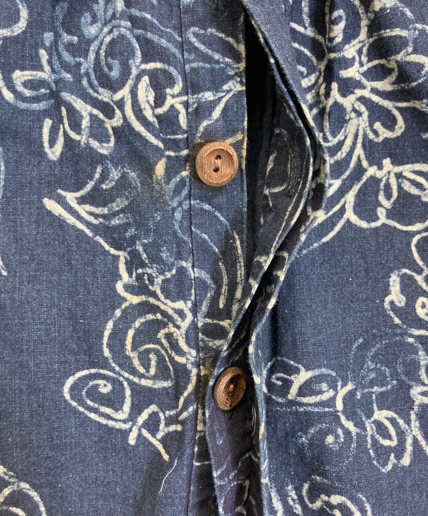 中古・古着通販】45rpm (45アールピーエム) インディゴ染め総柄