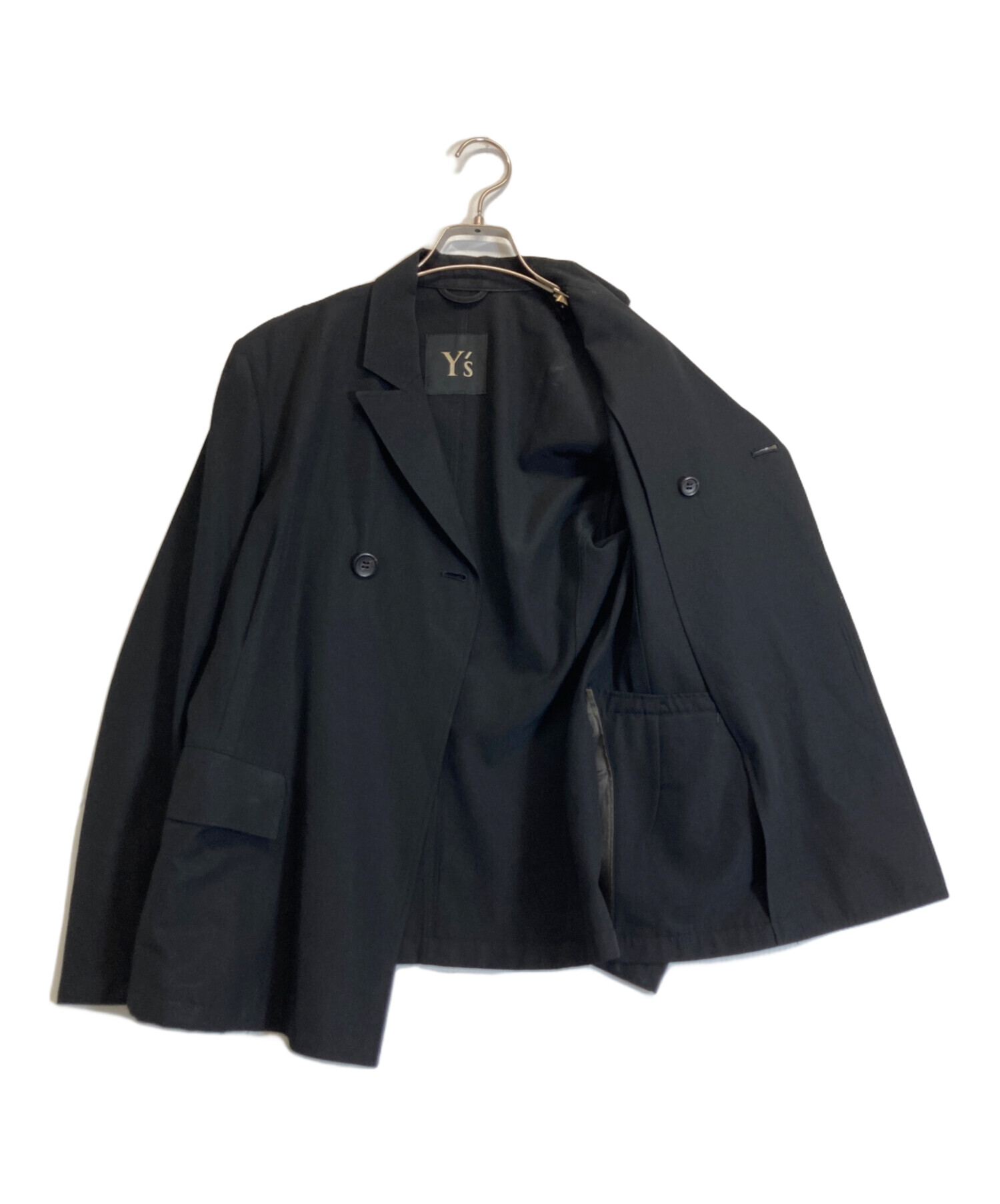 Y’s ワイズ スウィッチングジャケット 黒 sample ヴィンテージ古着 中古・古着通販】Y's (ワイズ) テーラードジャケット ブラック サイズ