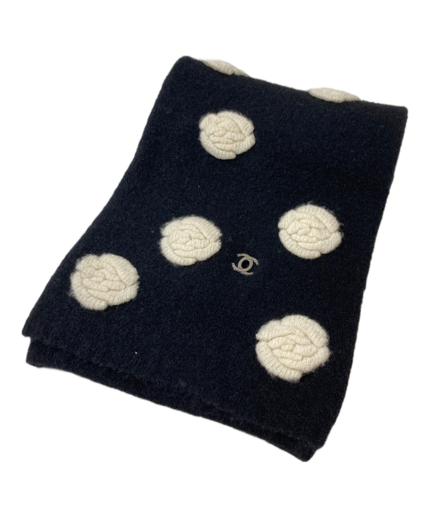 中古・古着通販】CHANEL (シャネル) カメリアターンロックマフラー