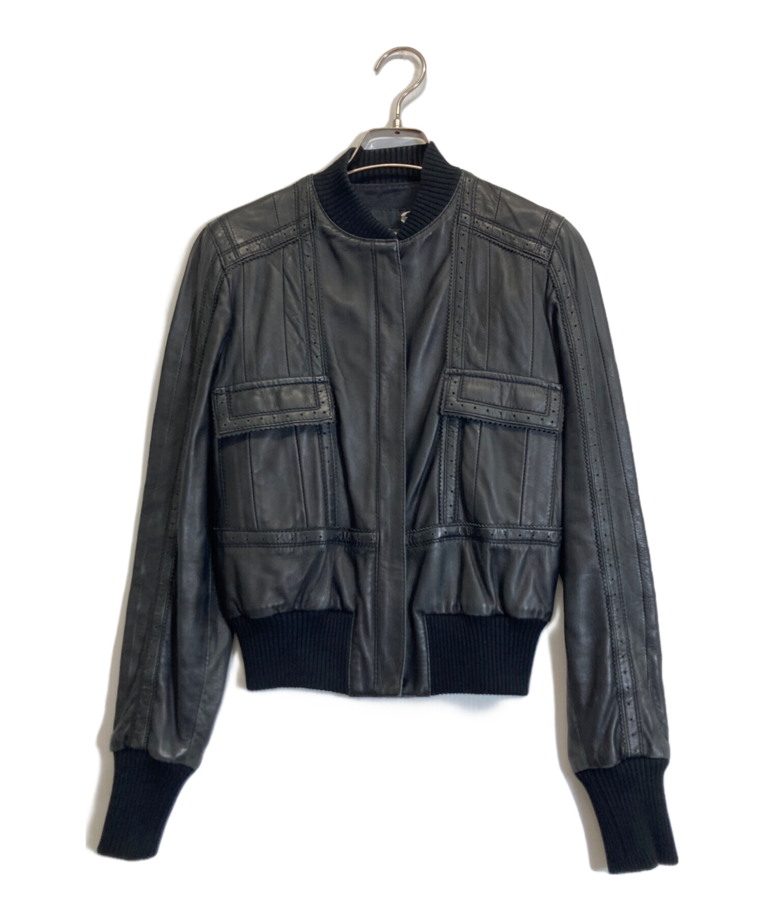 【未使用】justcavalliレザージャケット　サイズL ジャストカヴァリ春物 中古・古着通販】JUST CAVALLI (ジャストカヴァリ) レザージャケット