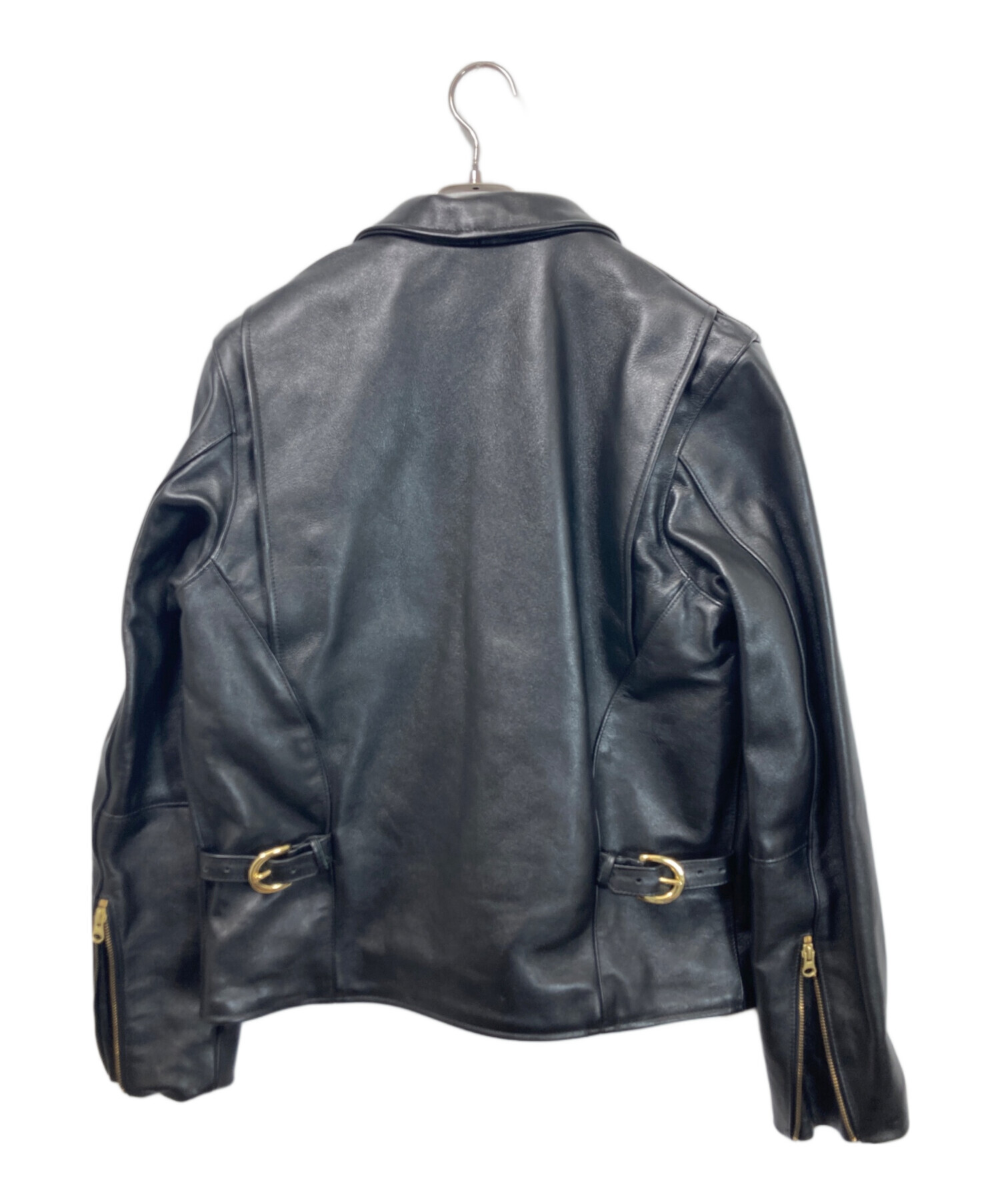 中古・古着通販】VANSON (バンソン) レザージャケット ブラック