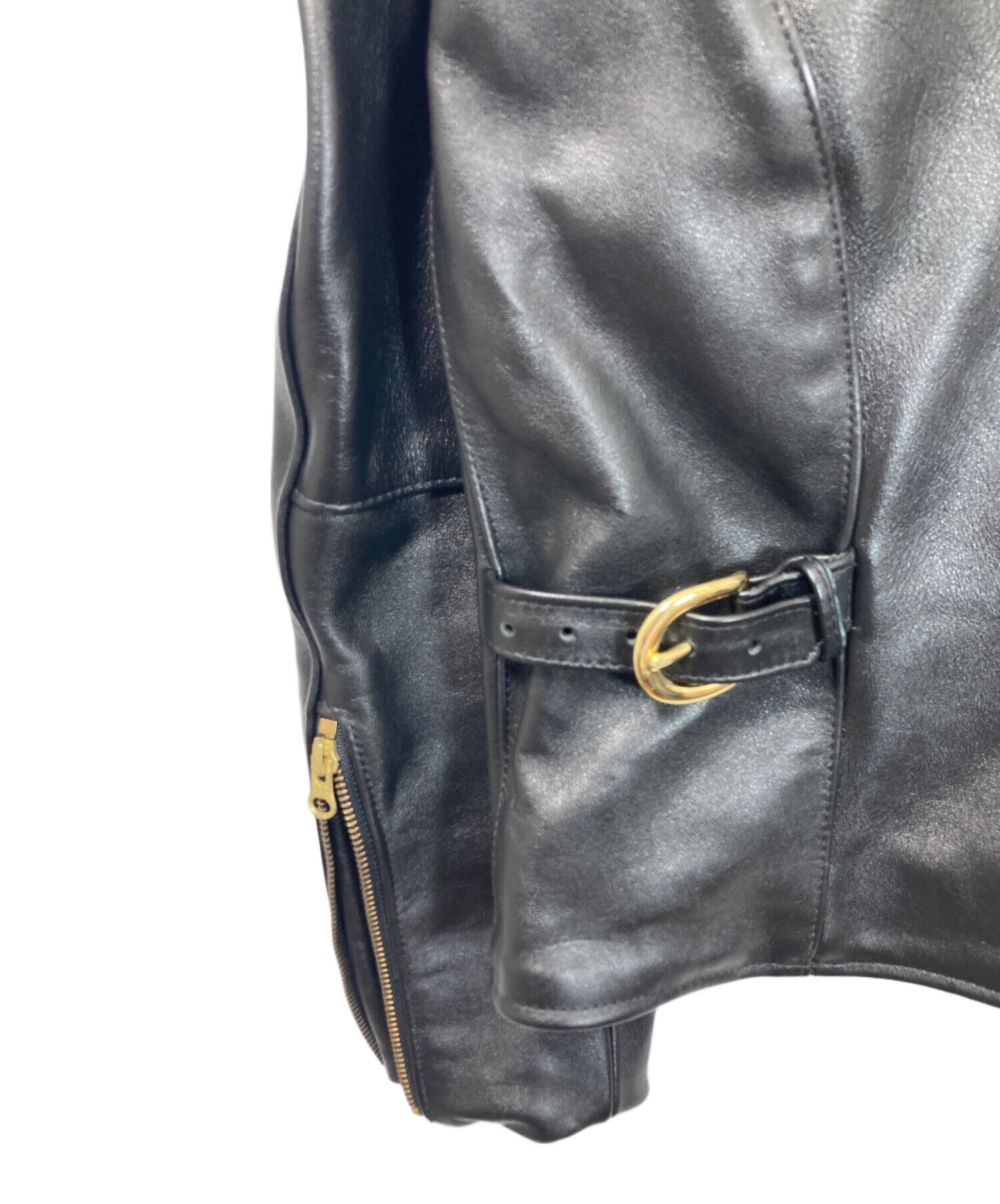 vanson ブラックレザー ジャケット サイズ40 Vanson Special Custom Single Riders Jacket Type-2 バンソン レザー