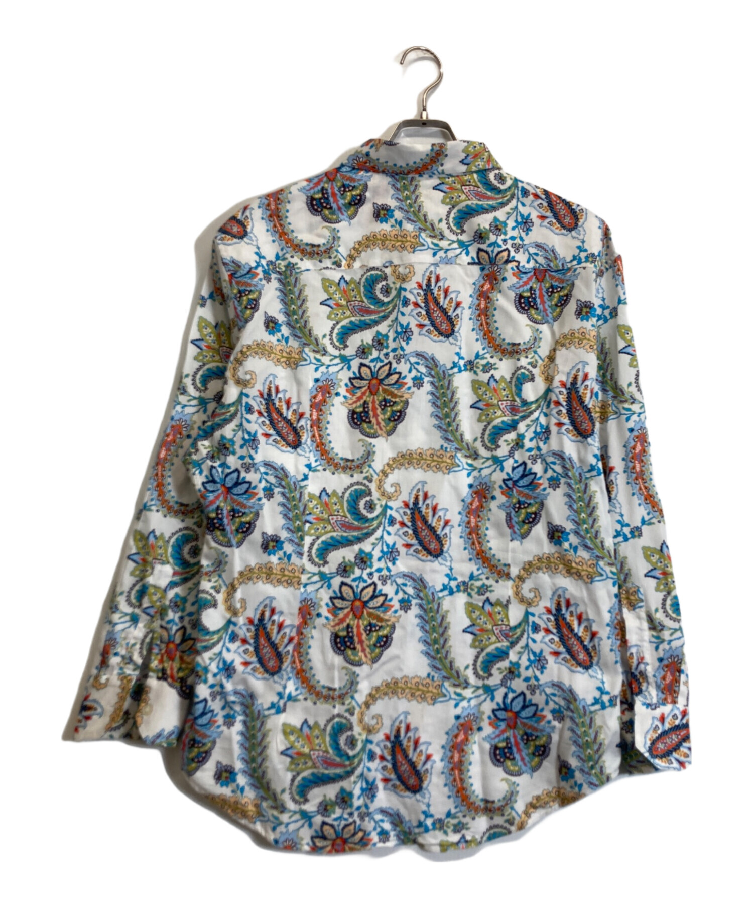 中古・古着通販】ETRO (エトロ) ペイズリ―柄シャツ ホワイト サイズ:45
